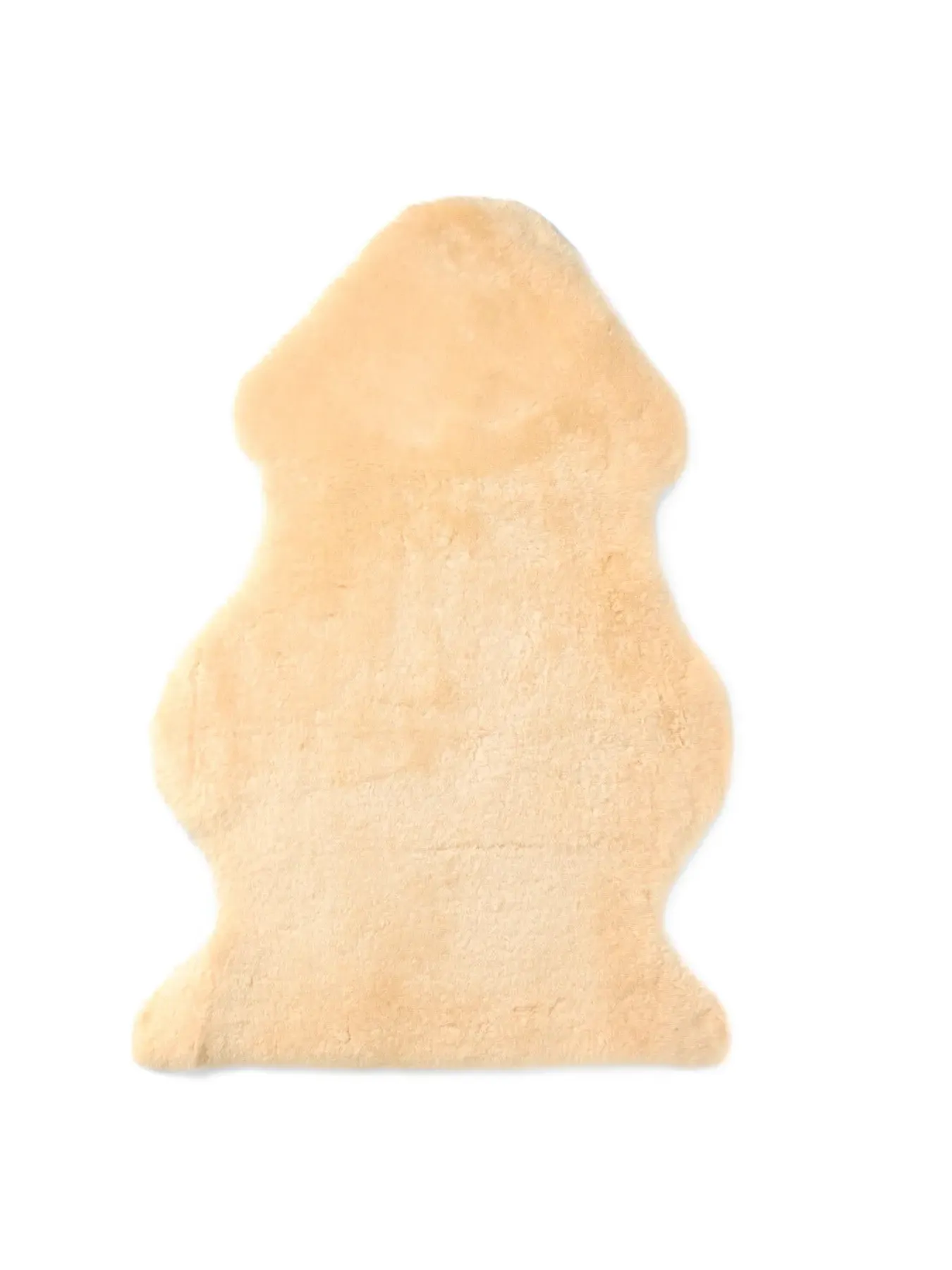Short Wool Rug - Champagne, Sheepskin image