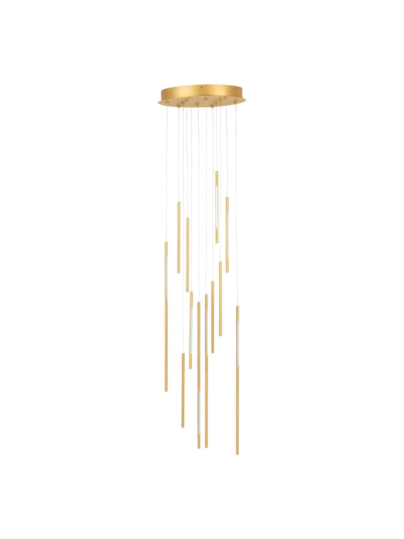 12-Light LED Chandelier Cluster - Gold image