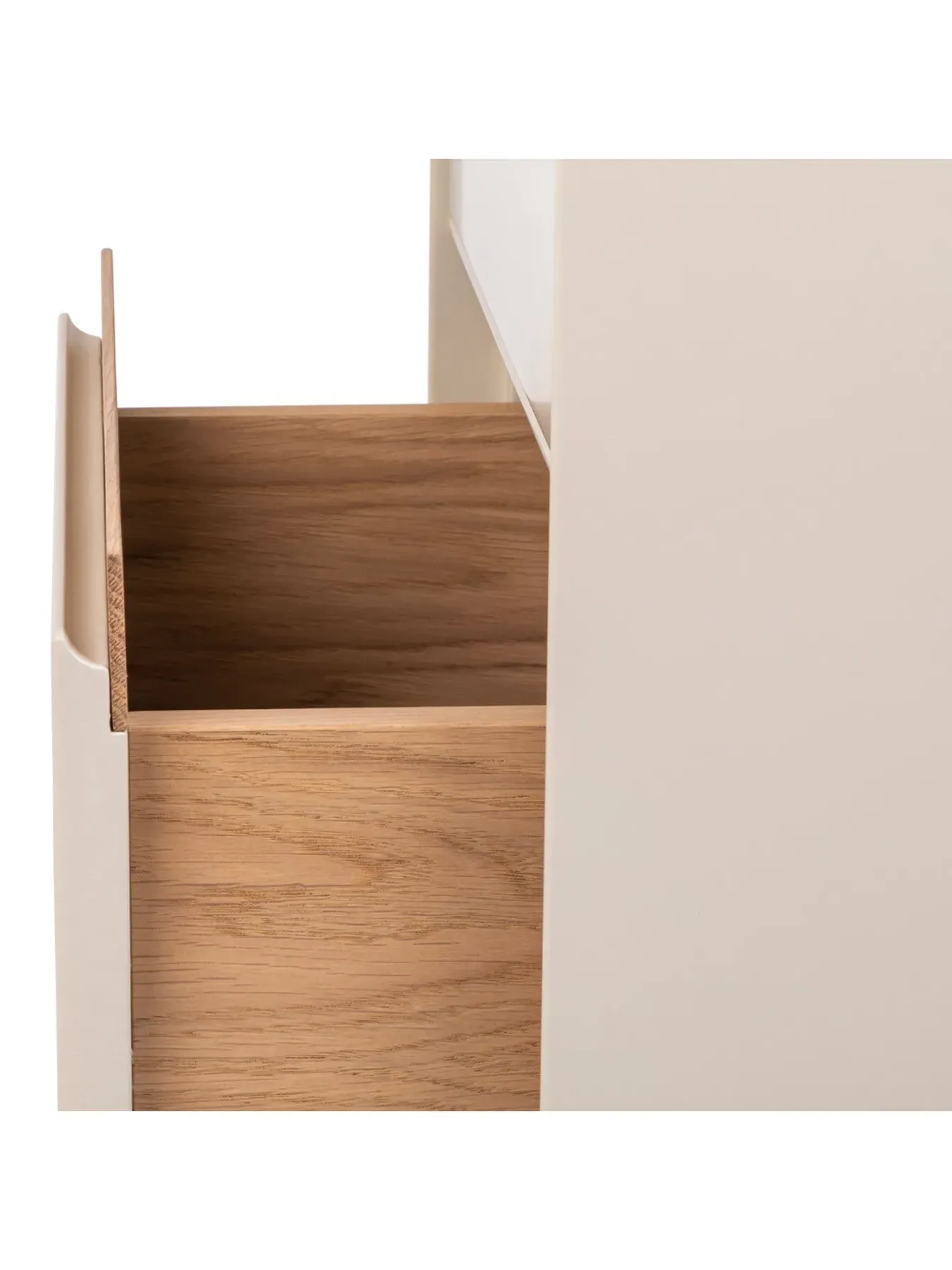2-Drawer Bedside Table - White, Oak