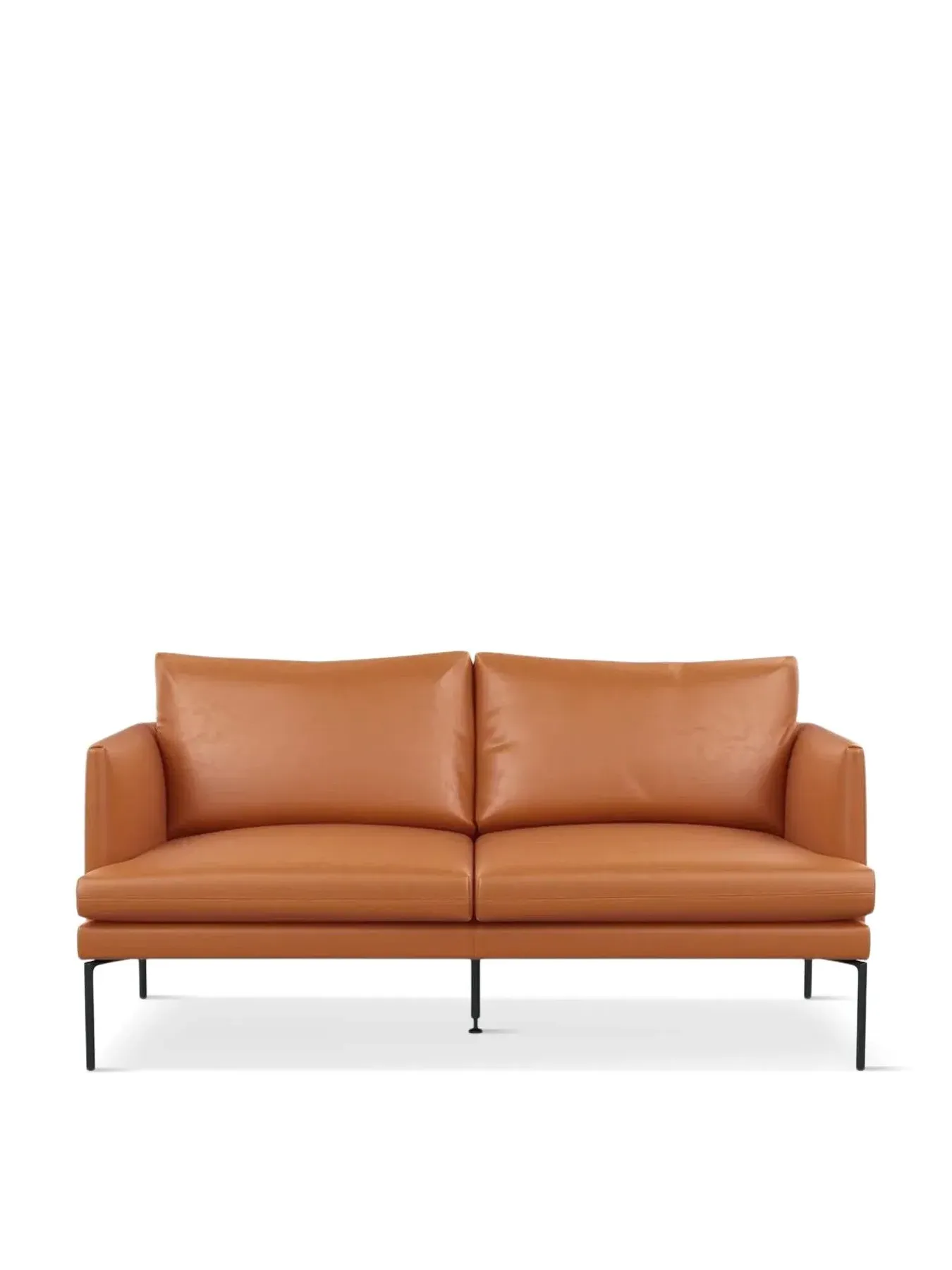 2-Seater Sofa - Tan, Leather image