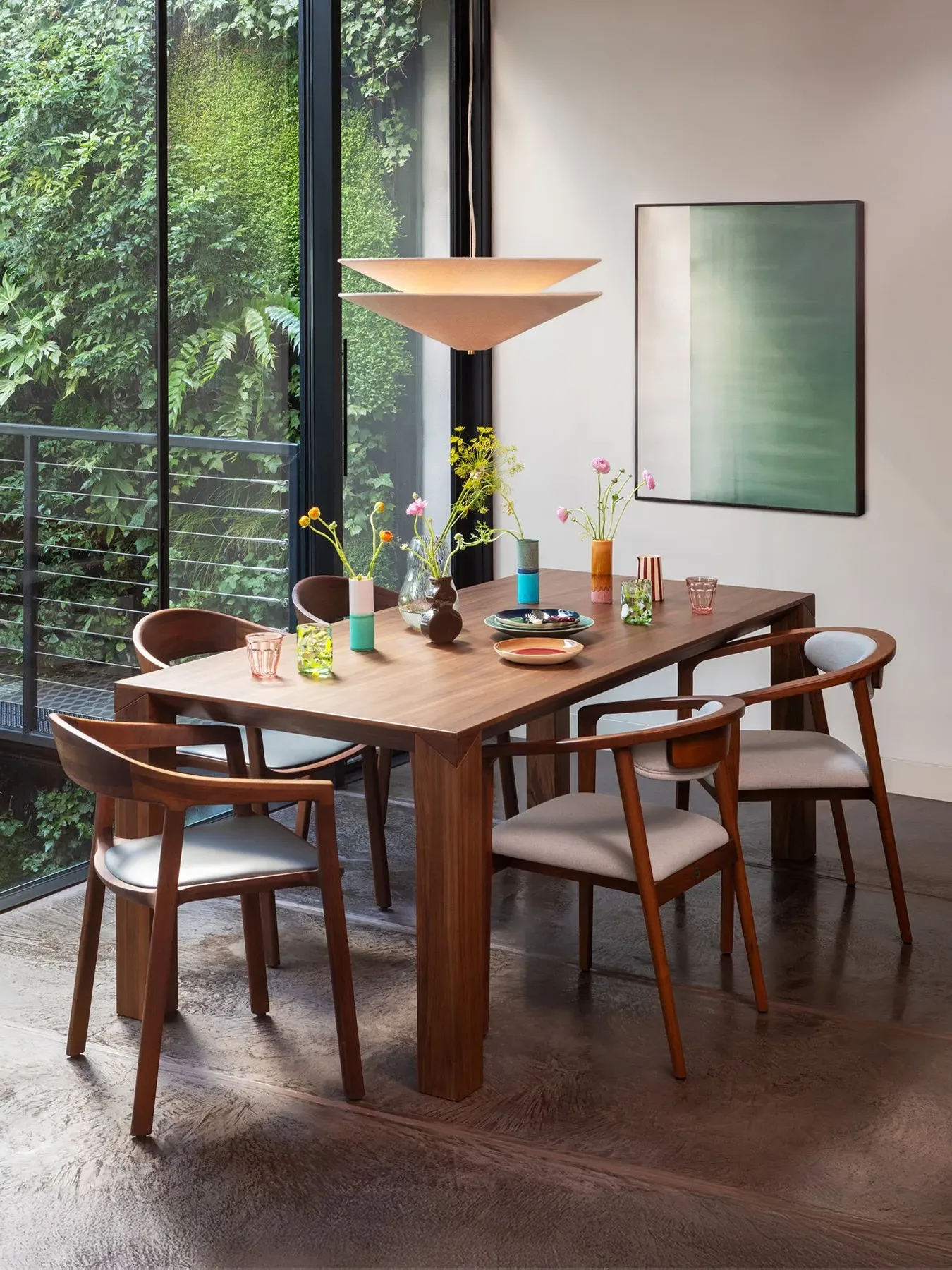 2-Tier Pendant Light Size M - Natural, Fabric