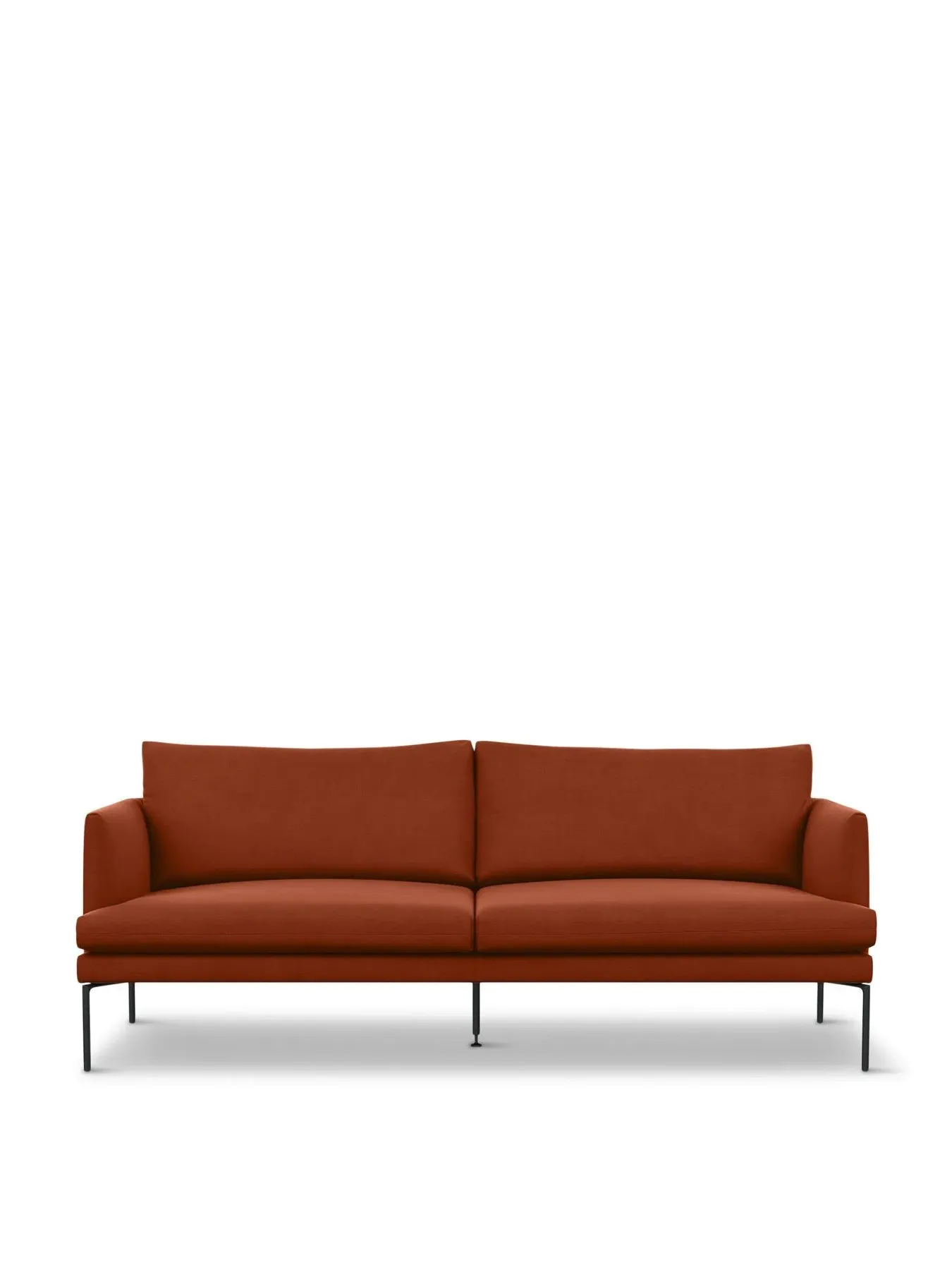 3-Seater Sofa - Red, Velvet image