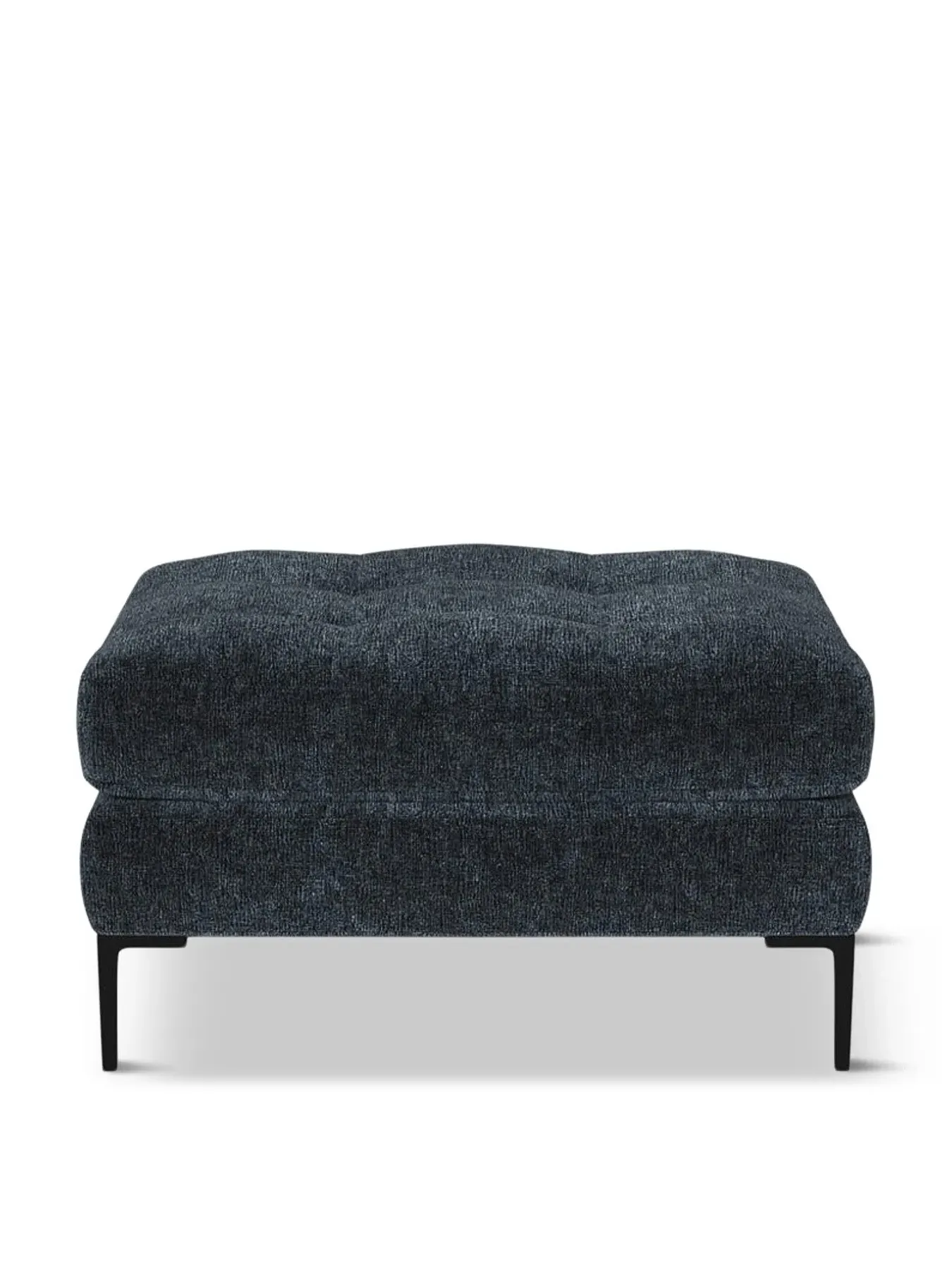 3-Seater Sofa with Black Feet - Blue, Boucle Velvet image