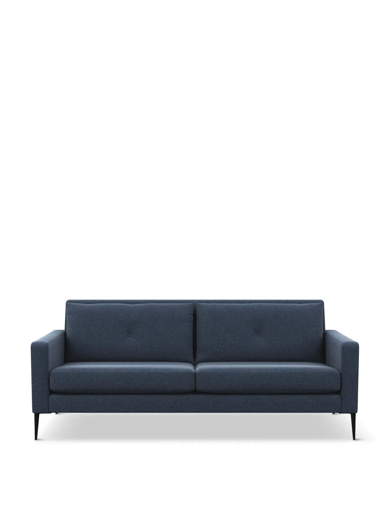3-Seater Sofa with Button Cushions - Blue, Boucle image