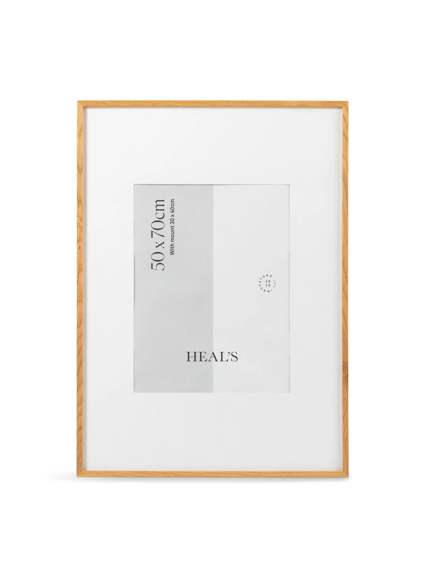 30x40 Picture Frame with Mount - Light Wood, Oak image