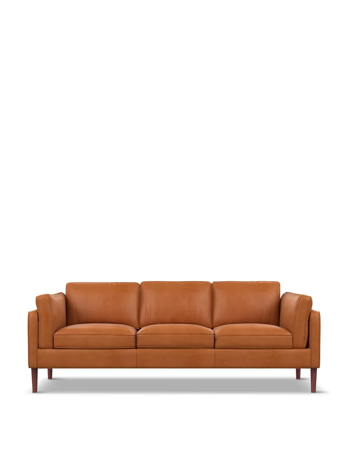 4-Seater Sofa - Tan, Leather image