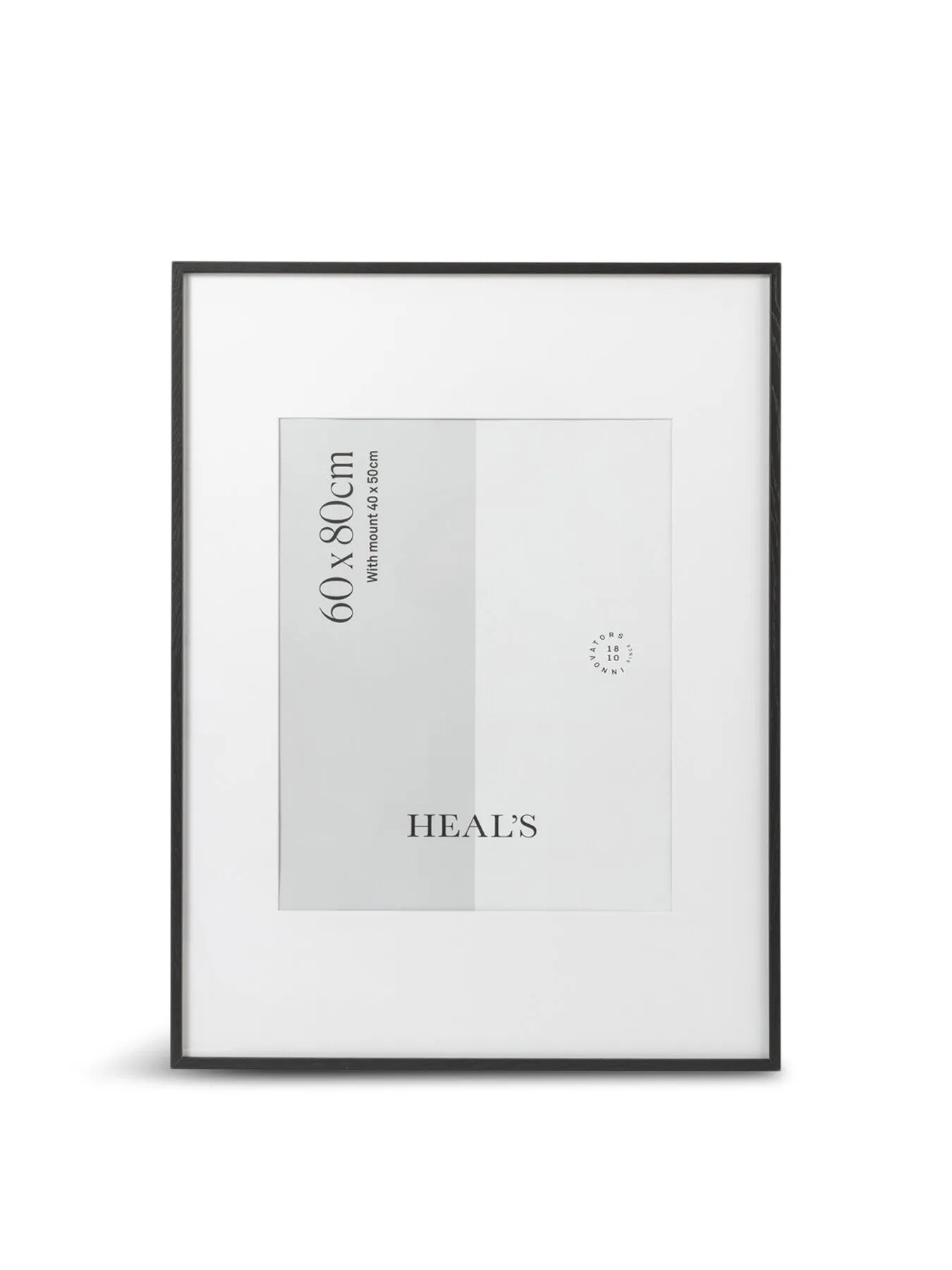 40x50cm Picture Frame with Mount - Black, Wood image