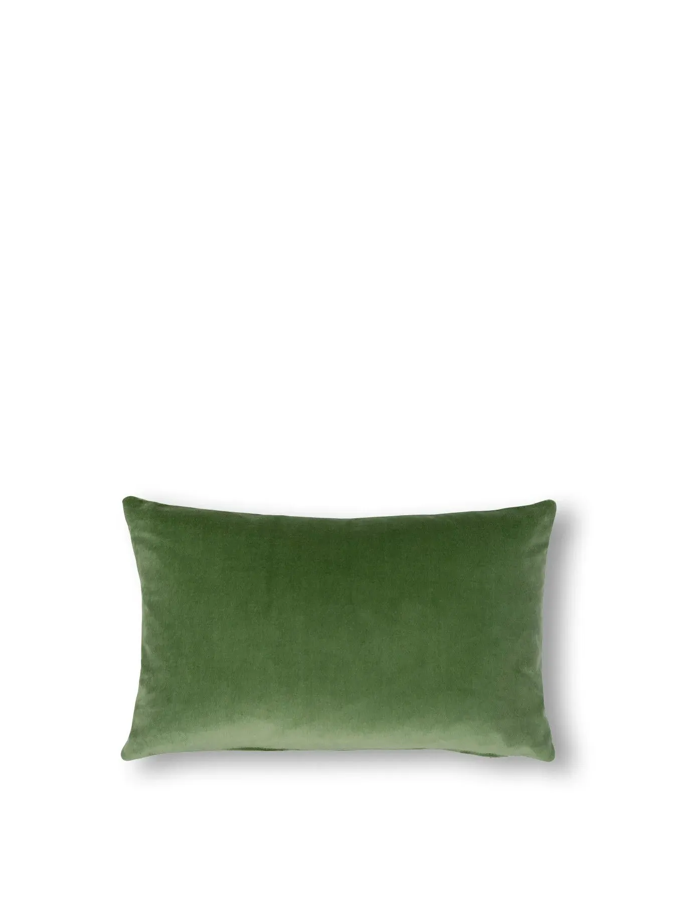45x45cm Velvet Cushion with Feather Pad - Green