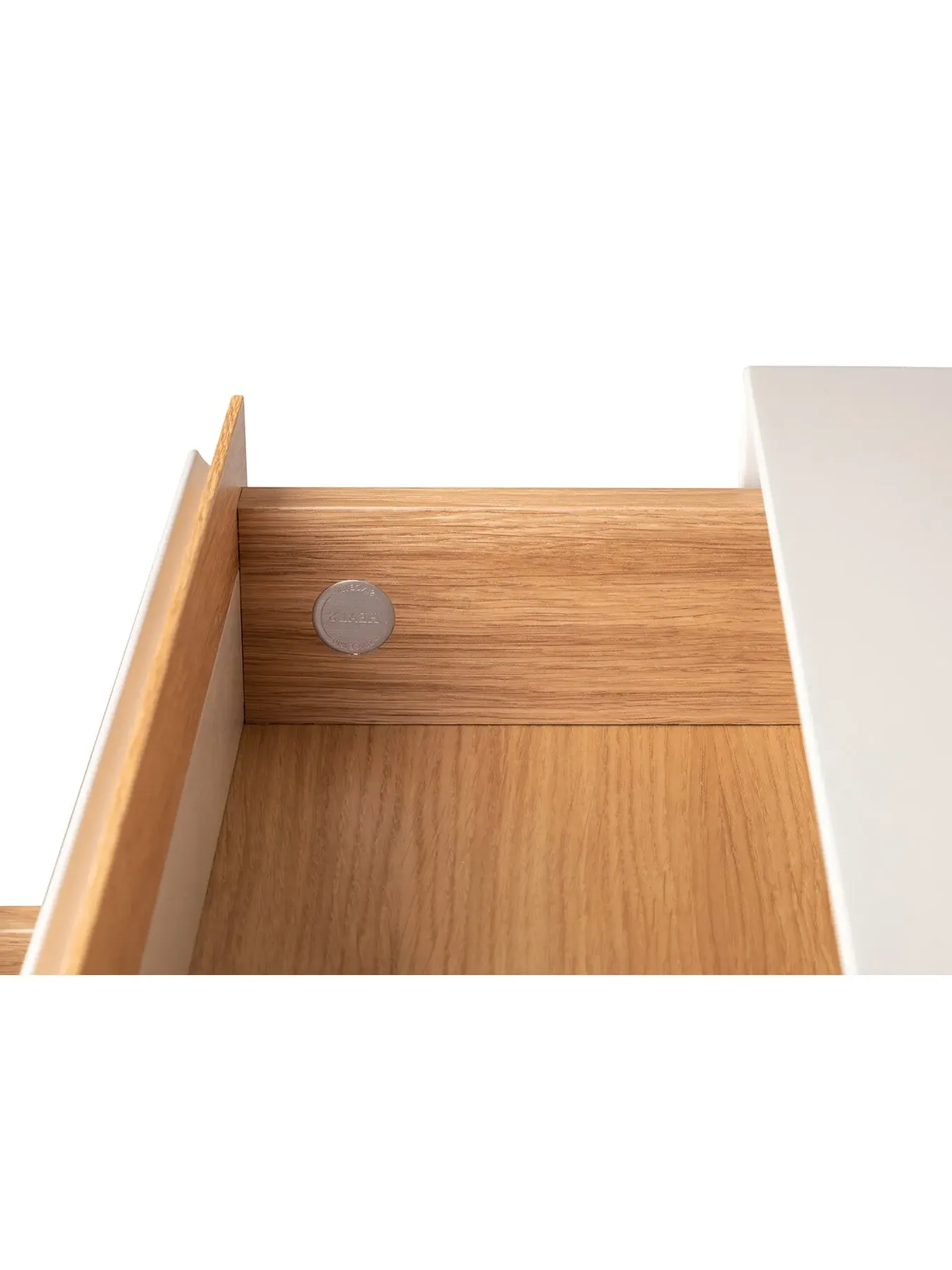 5-Drawer Dresser with Wood Legs - White, Oak