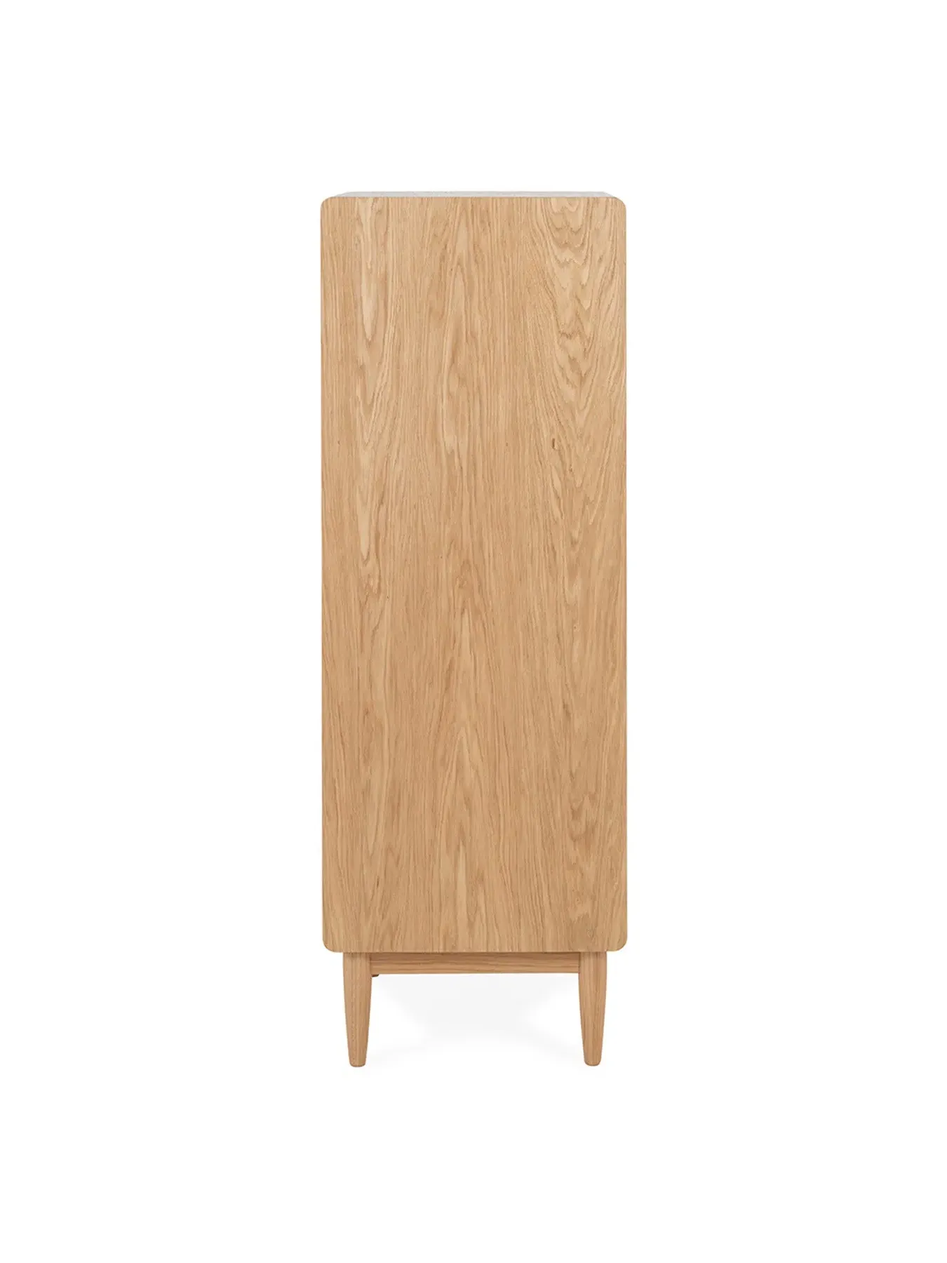 5-Drawer Tall Chest - Natural Oak, Oak Wood