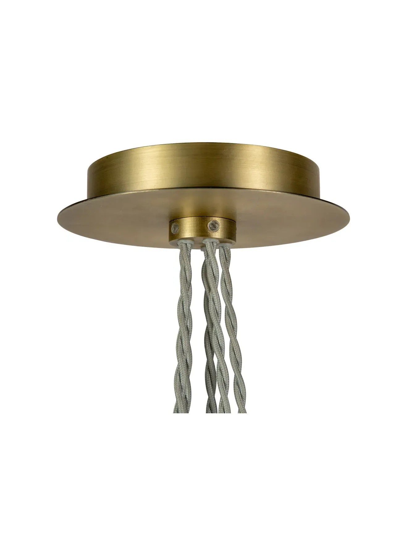 5 Light Chandelier - White, Porcelain