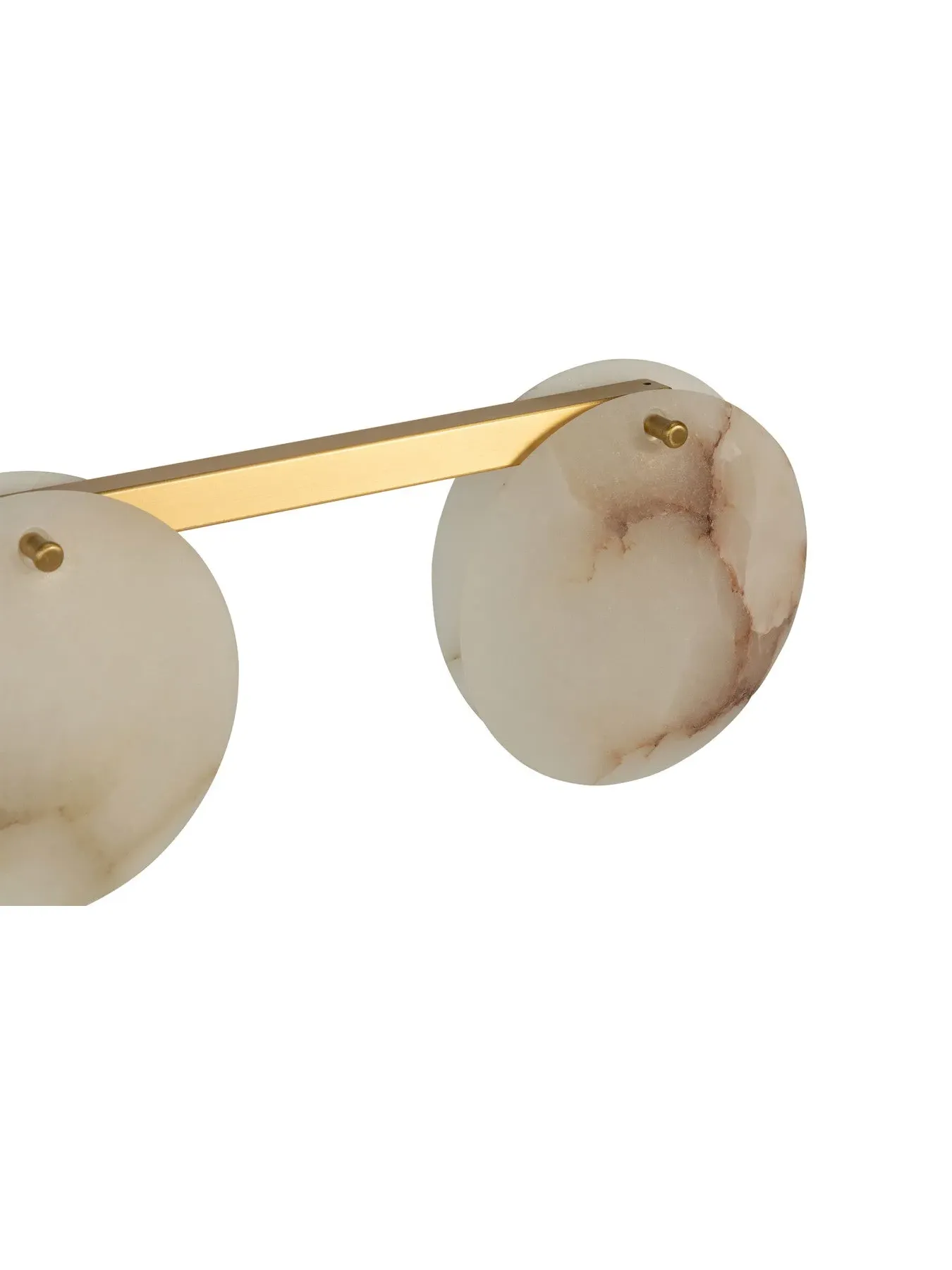 5 Light Pendant with Alabaster Shade - White