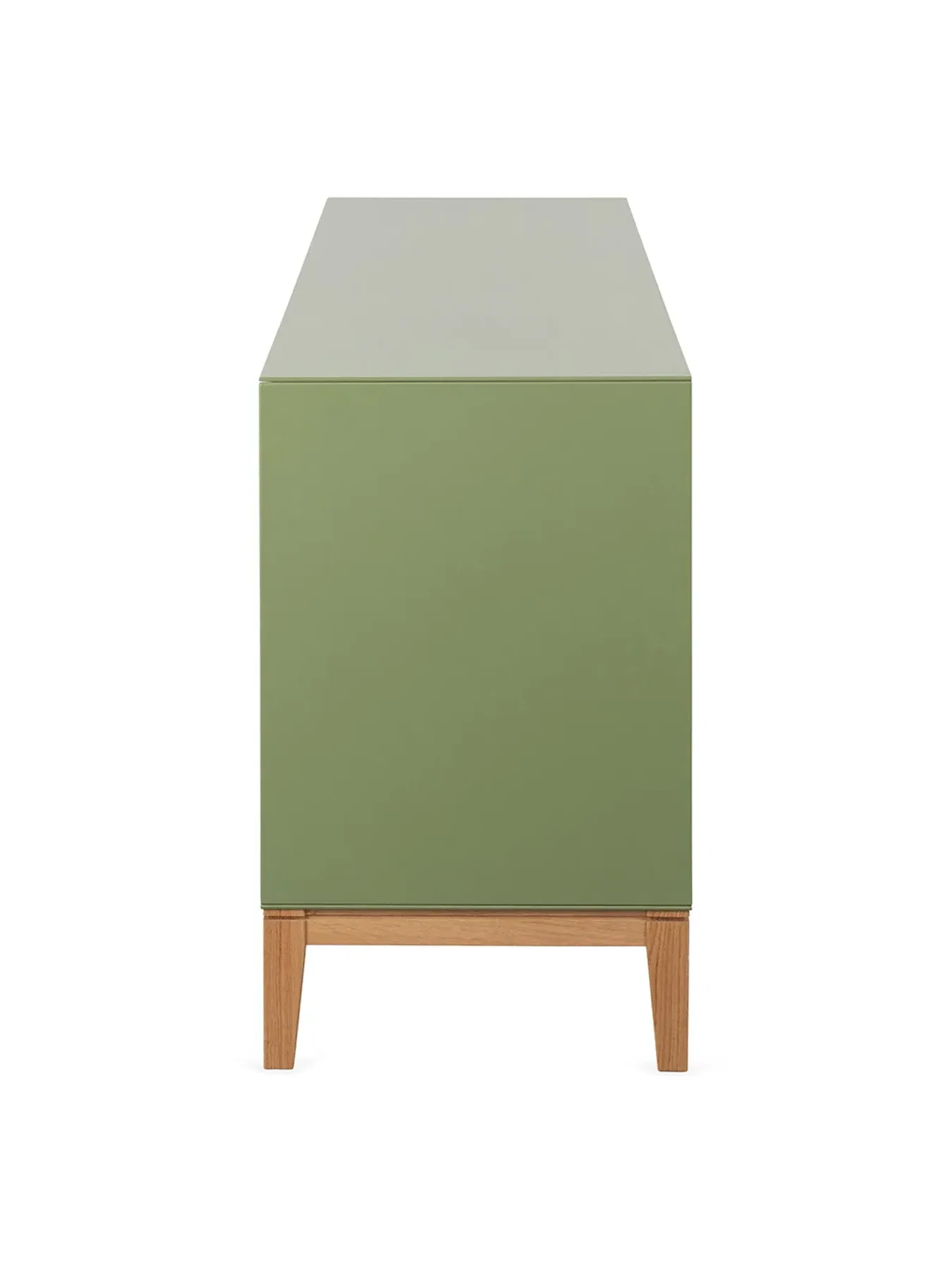 6-Drawer Dresser Wide - Green, Oak