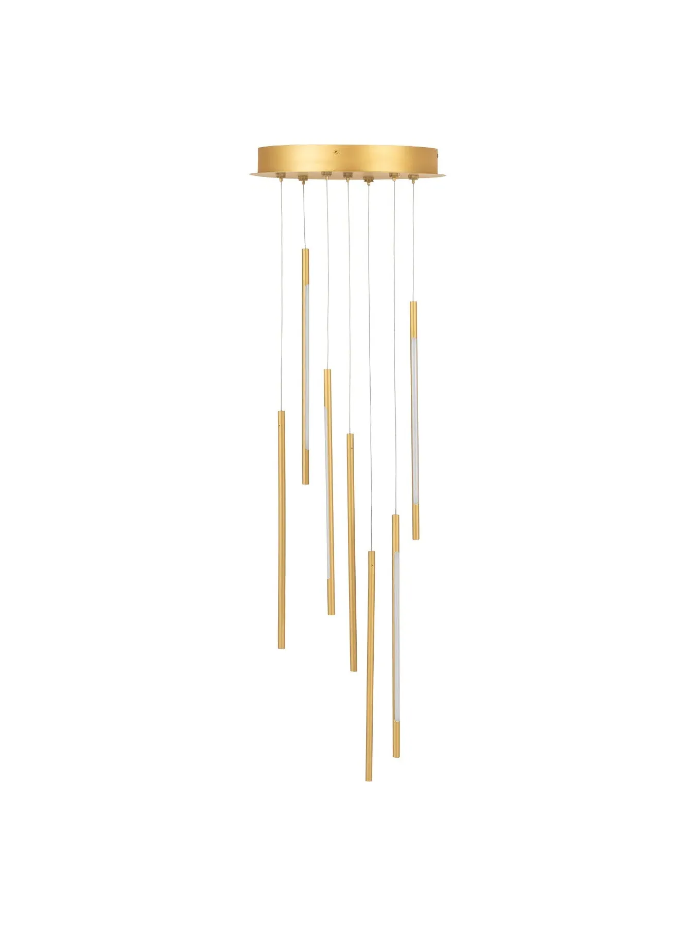 7-Light Cluster Chandelier LED - Gold image