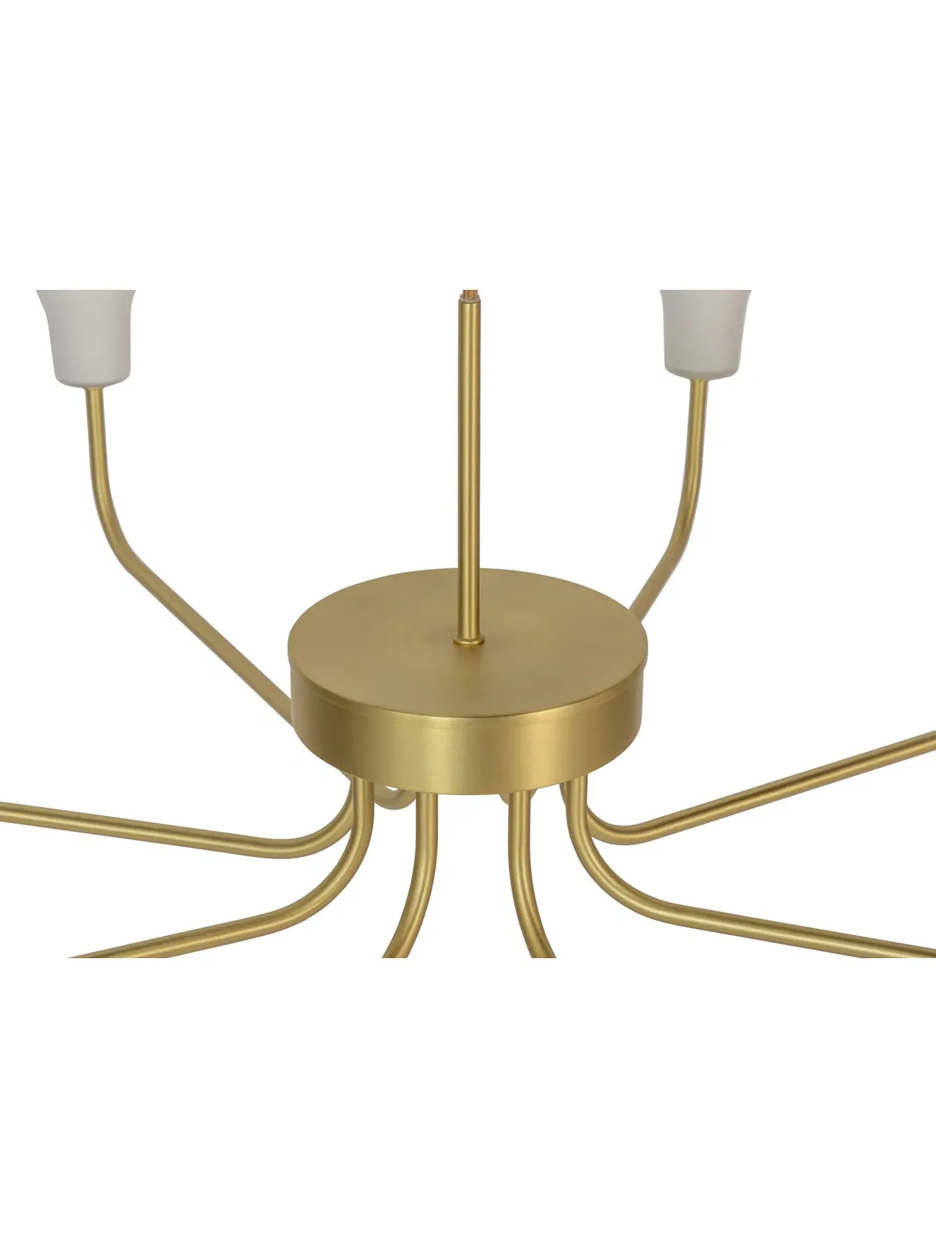 8-Arm Chandelier - Gold, Brushed Brass