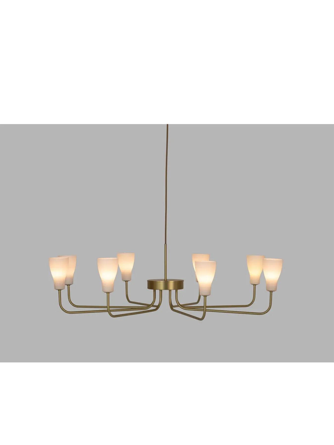 8-Arm Chandelier - Gold, Brushed Brass