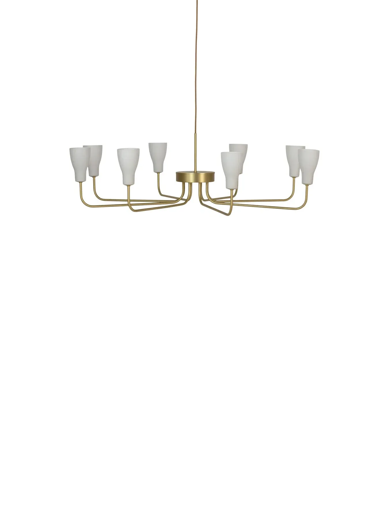 8-Arm Chandelier - Gold, Brushed Brass image