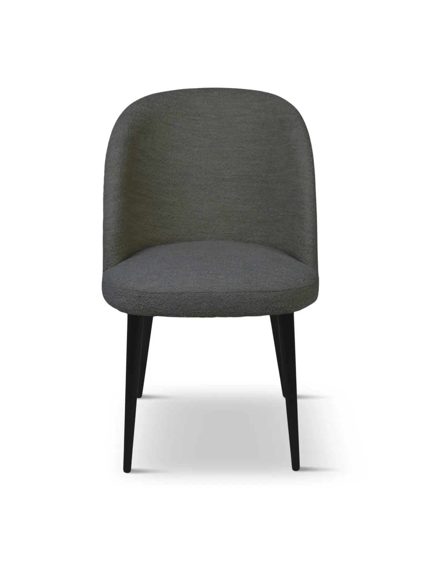 Austen Chair with Black Legs - Cream, Boucle image