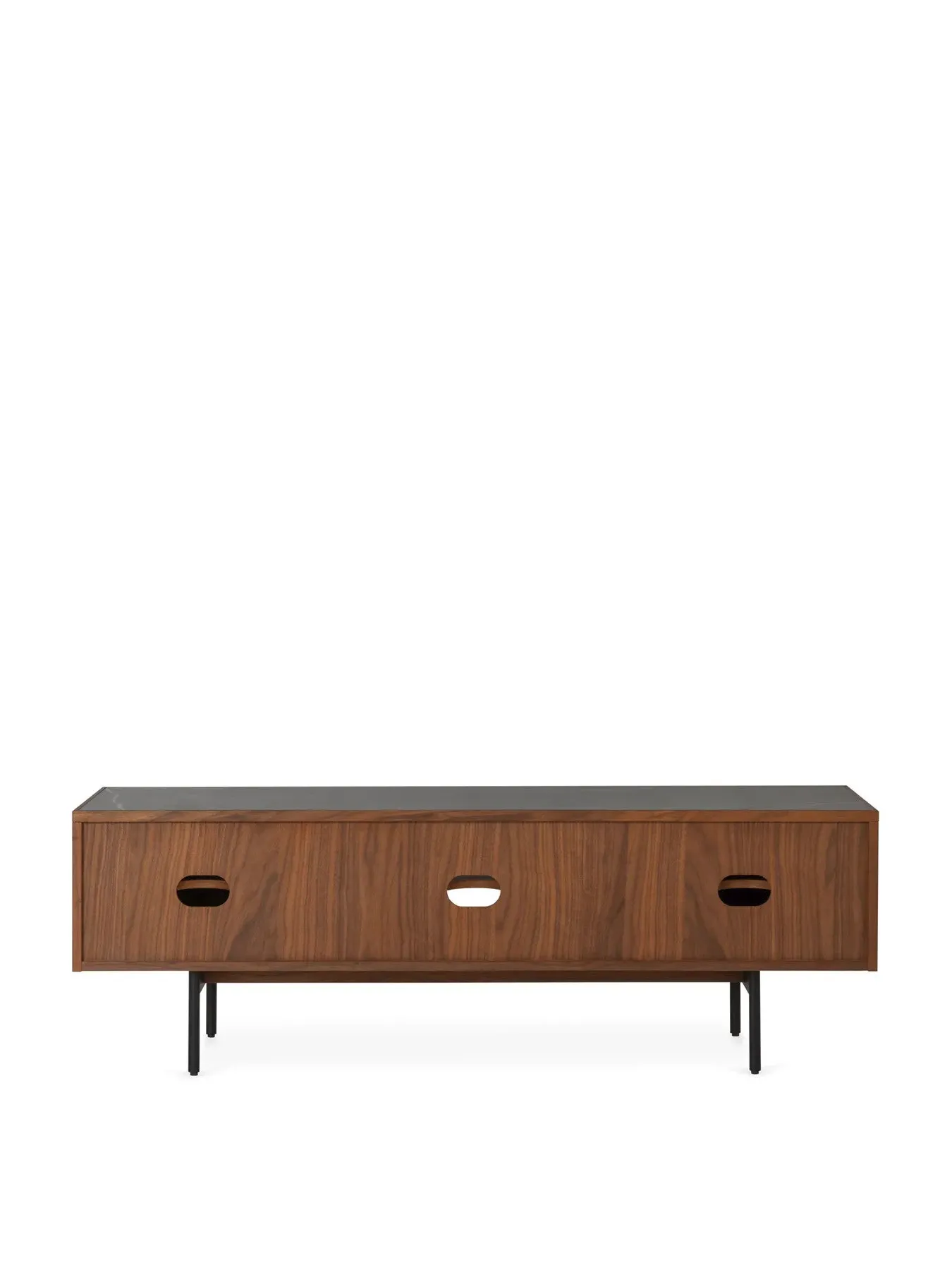 AV Unit with Ceramic Top - Grey, Walnut