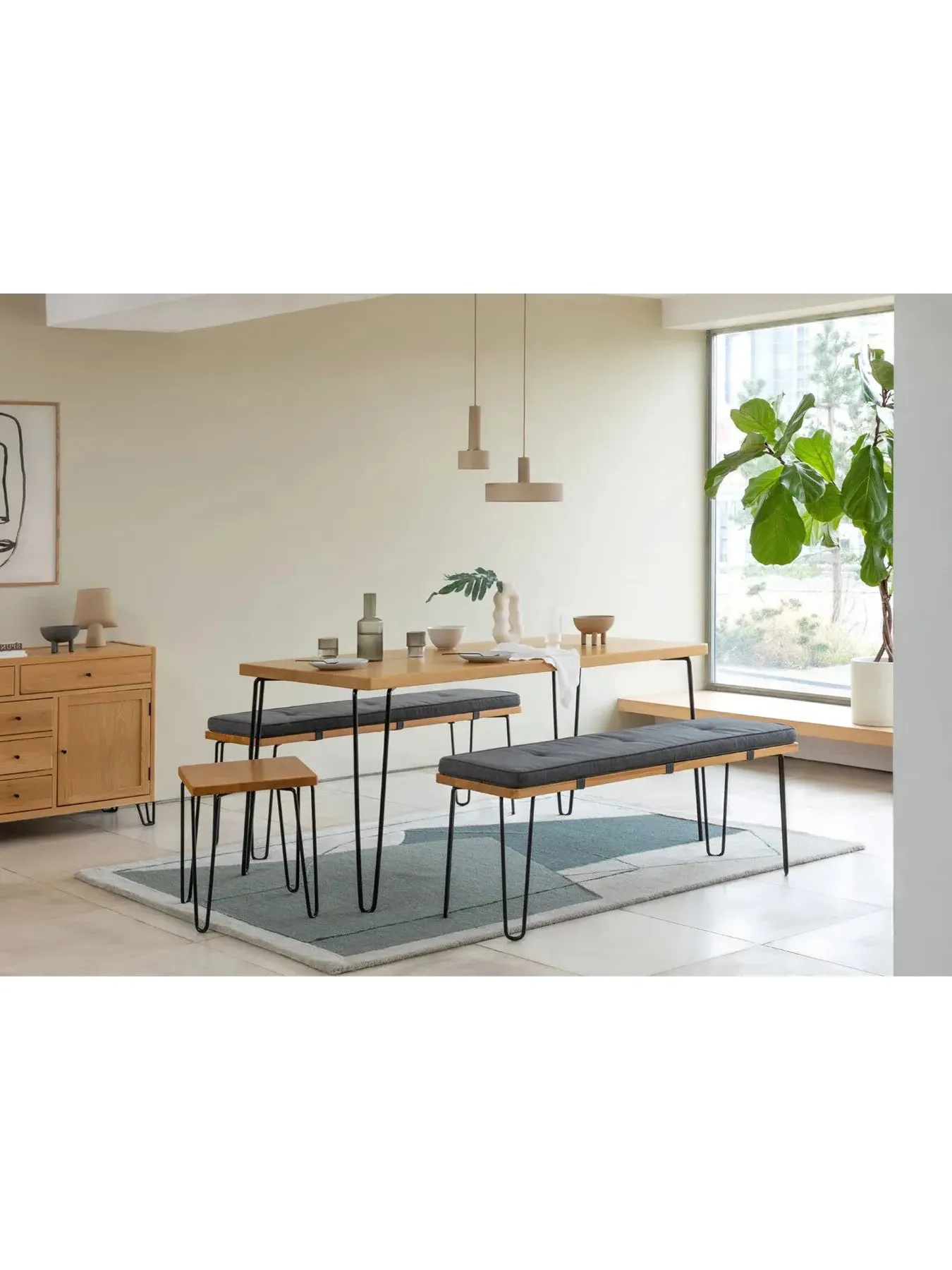 Bench - Brown, Oak