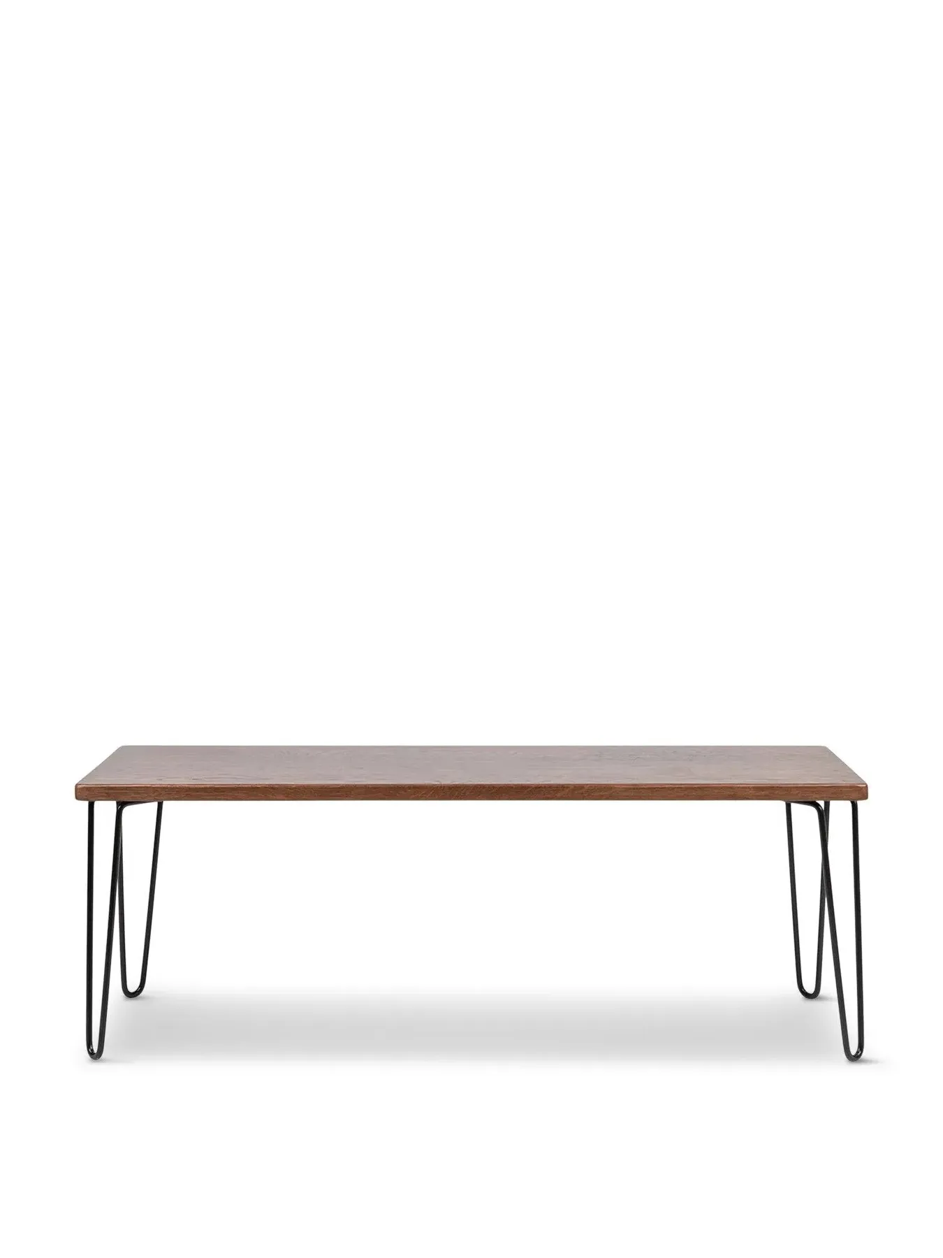 Bench with Dark Wood Finish - Brown image