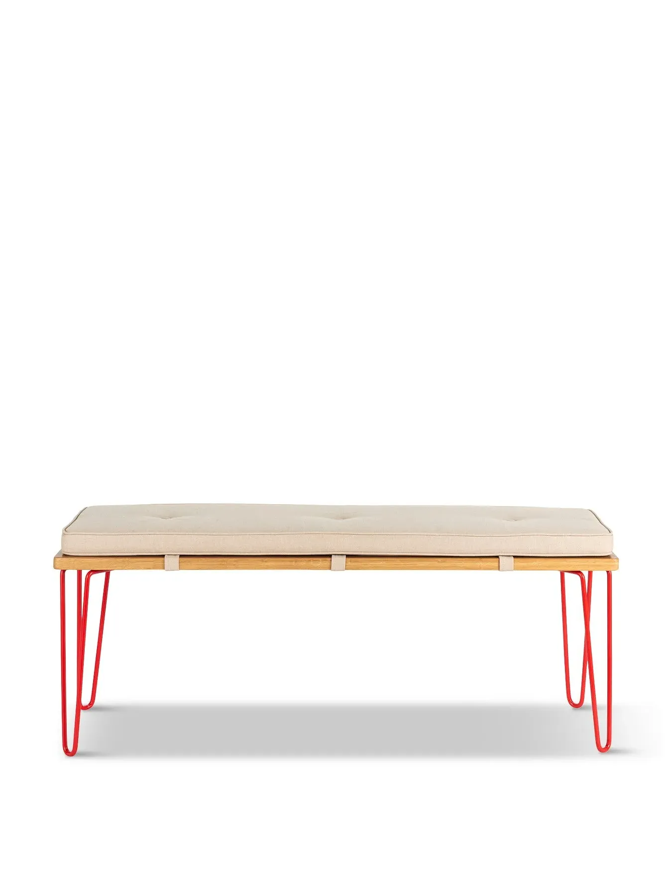 Brunel Bench - Red, Oak image