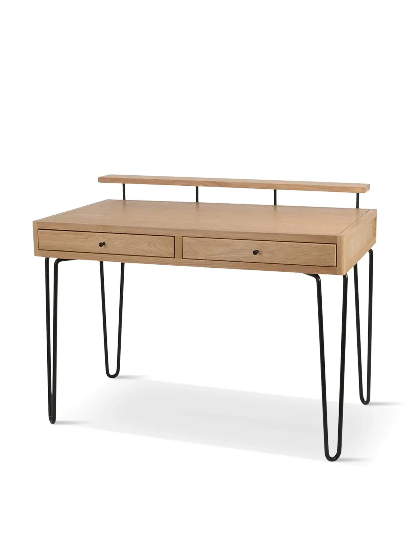 Brunel Desk with Storage - Brown, Oak image