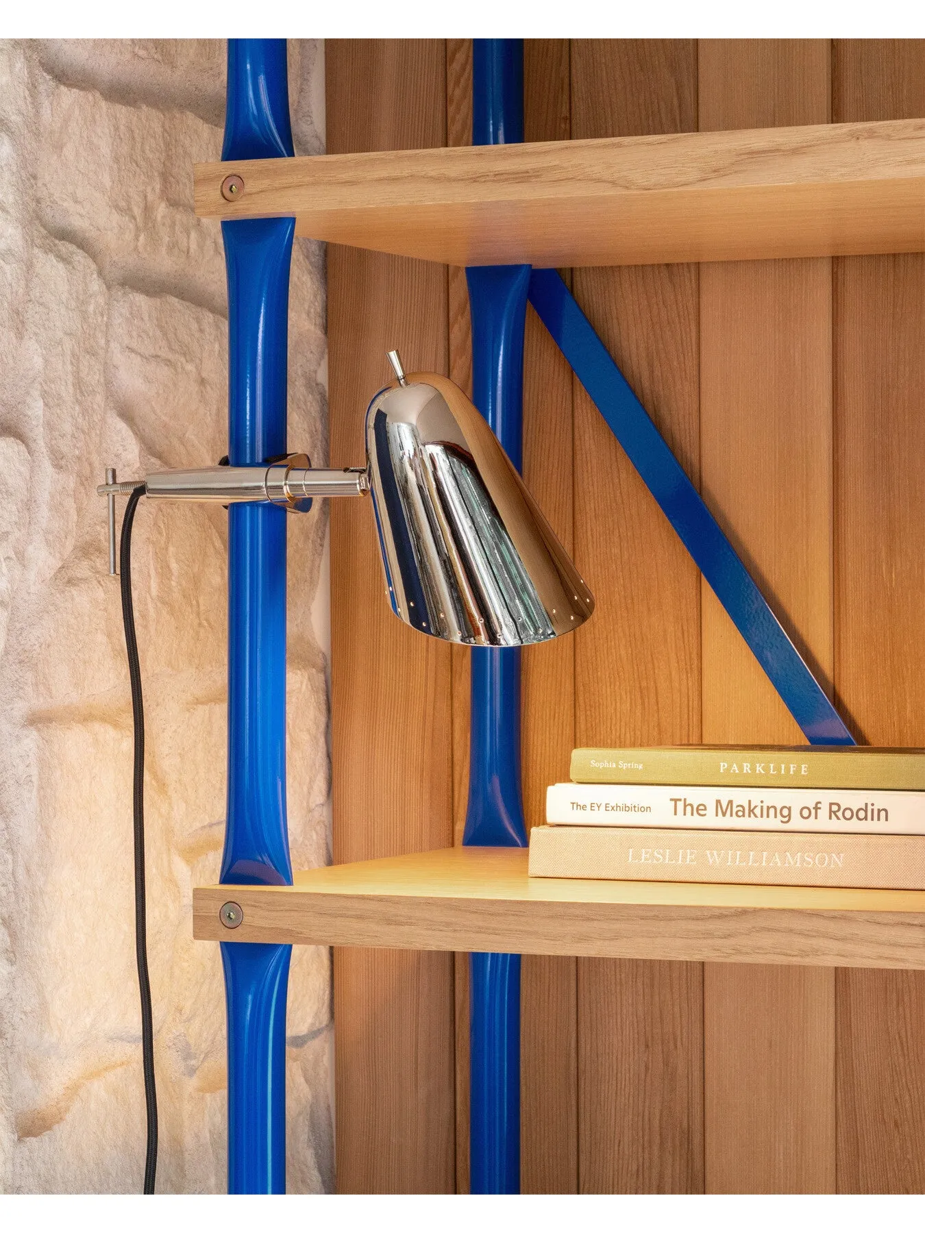 Clamp Wall Table Lamp - Silver, Chrome