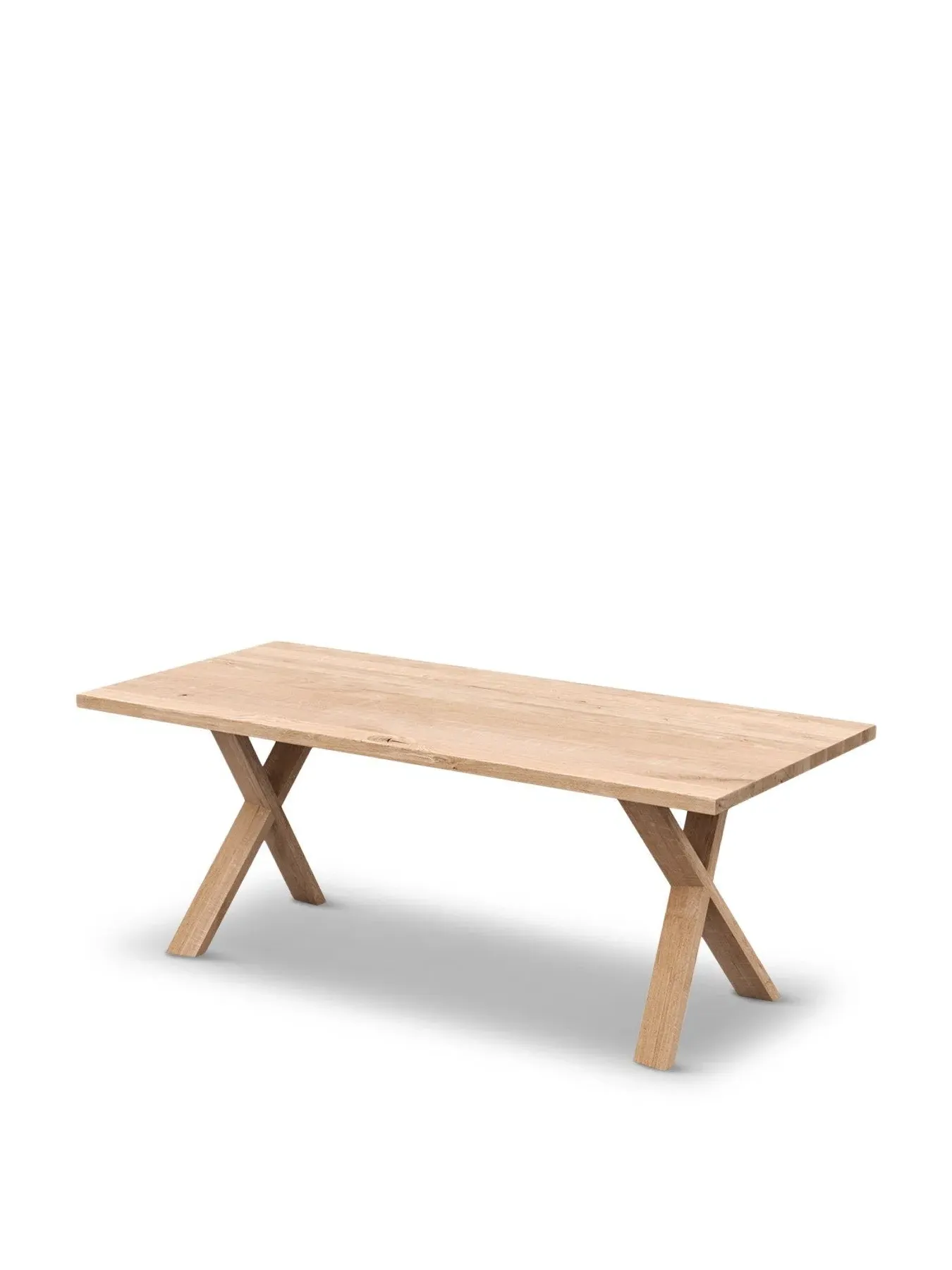 Dining Table Straight Edge - Brown, Oak image