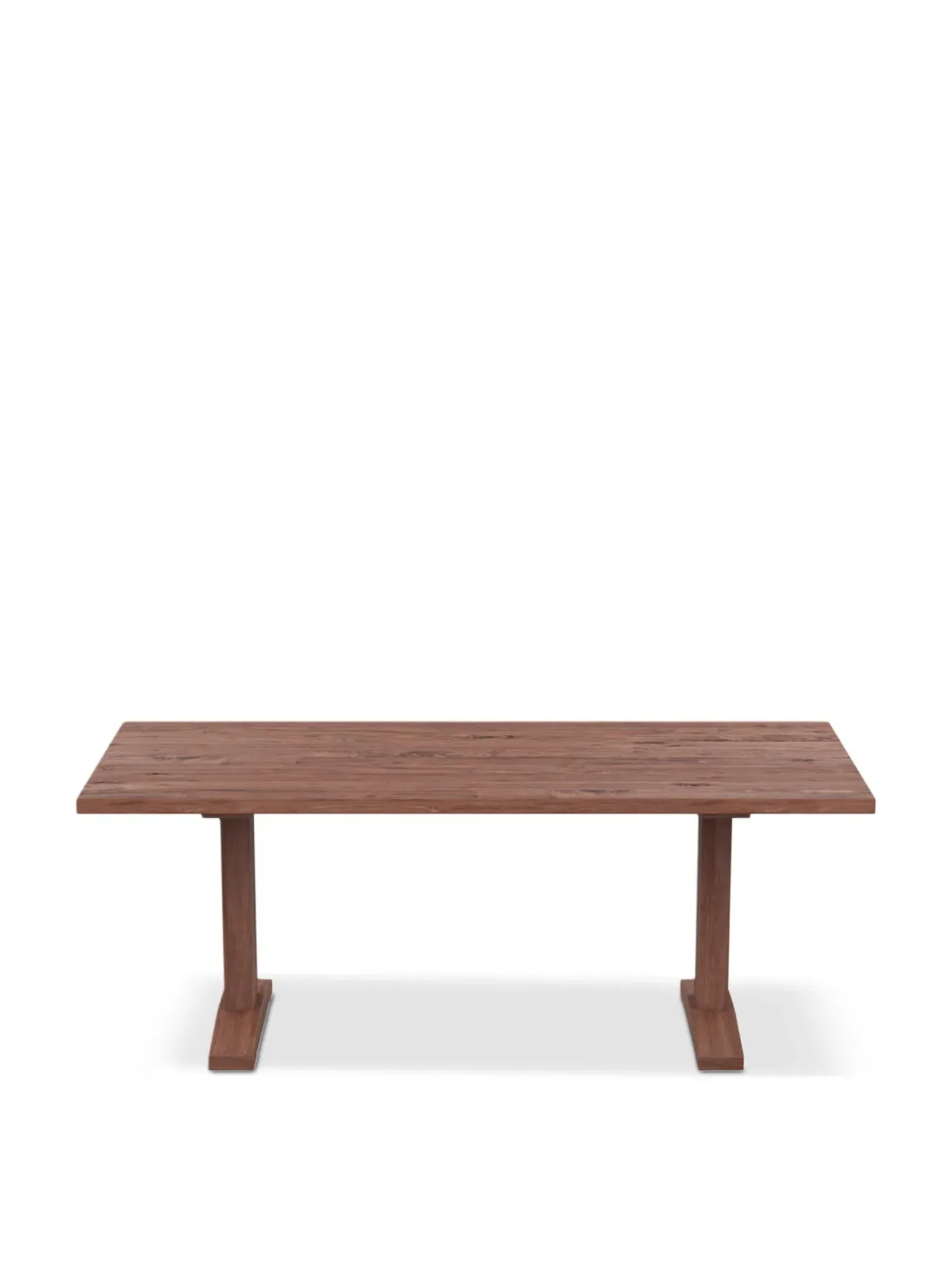 Dining Table Straight Edge - Brown, Walnut image