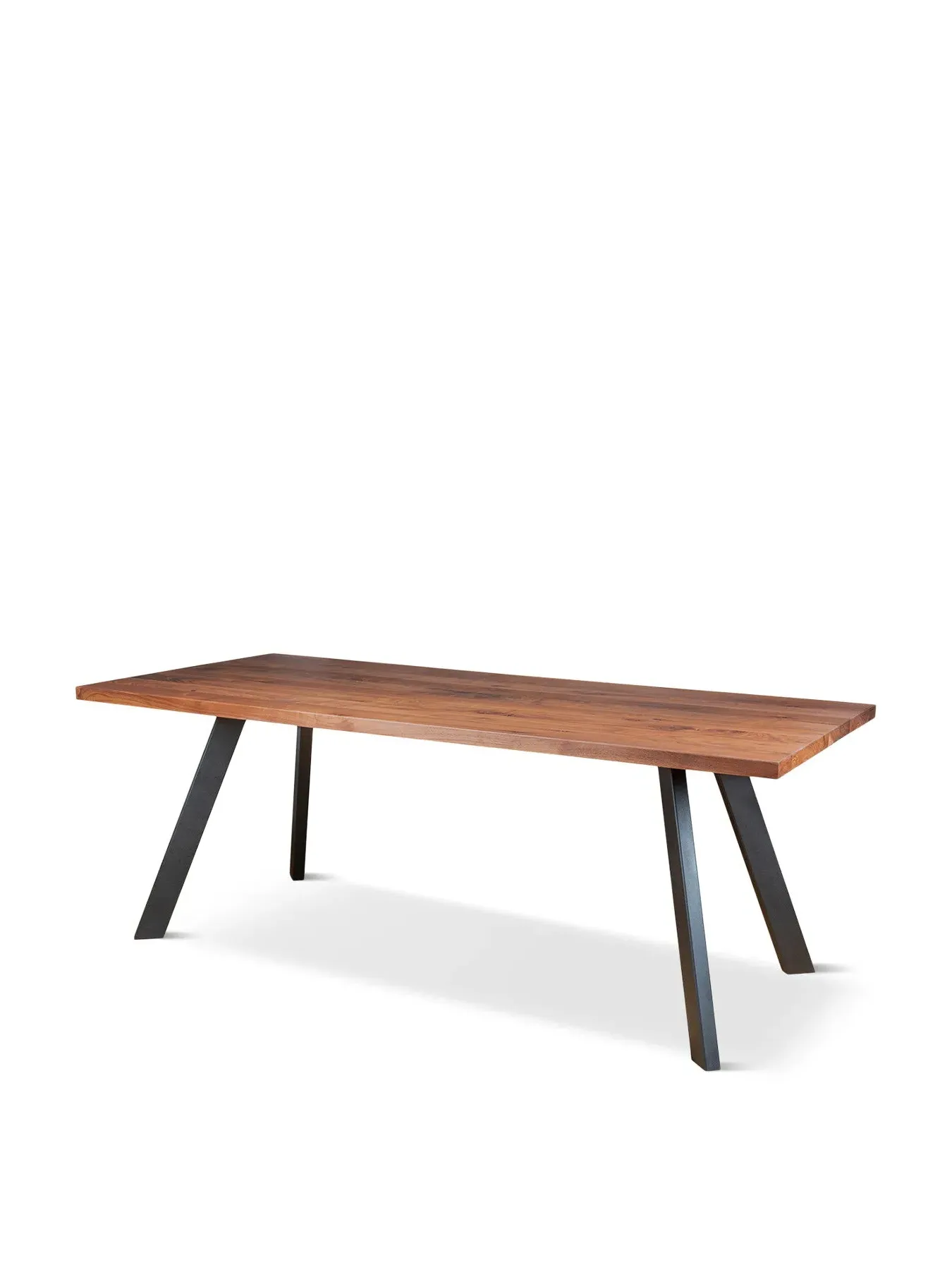Dining Table Straight Edge - Brown, Walnut image