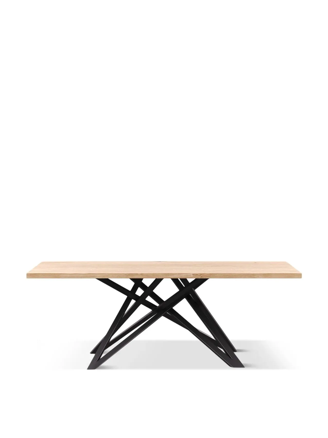 Dining Table Straight Edge - Brown, White Oak image