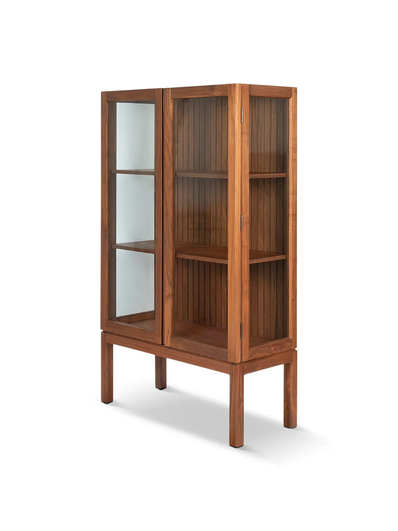Display Cabinet with Glass Doors - Walnut image