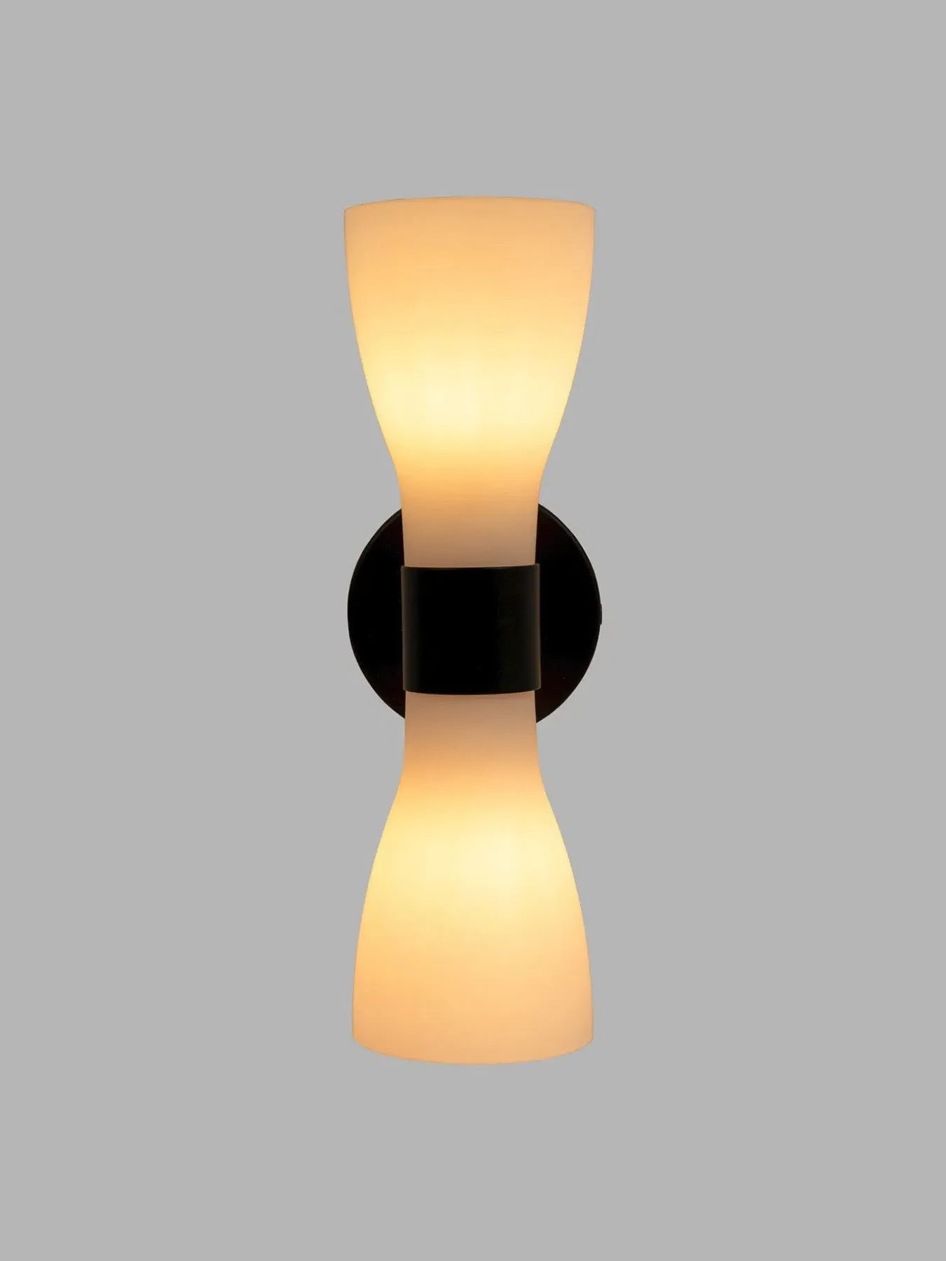 Double Wall Lamp Matt Finish - Black