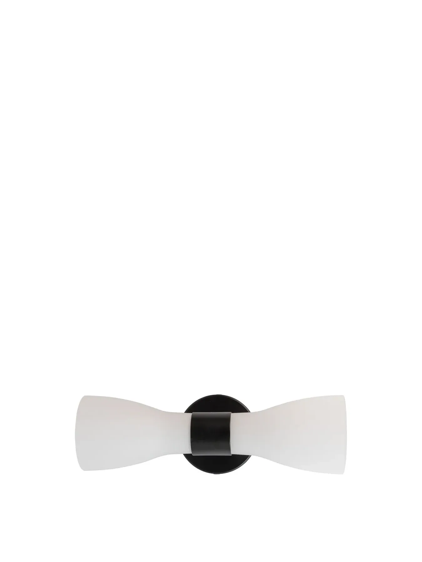Double Wall Lamp Matt Finish - Black