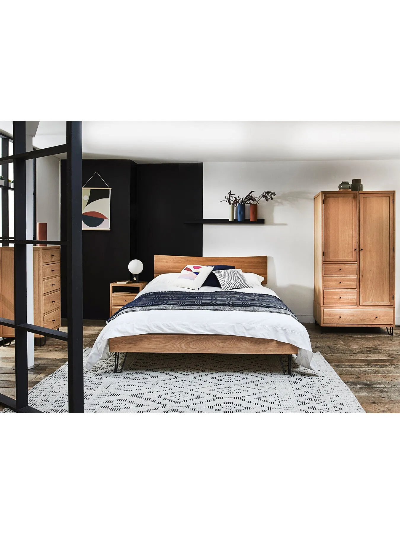 Double Wardrobe - Brown, Oak
