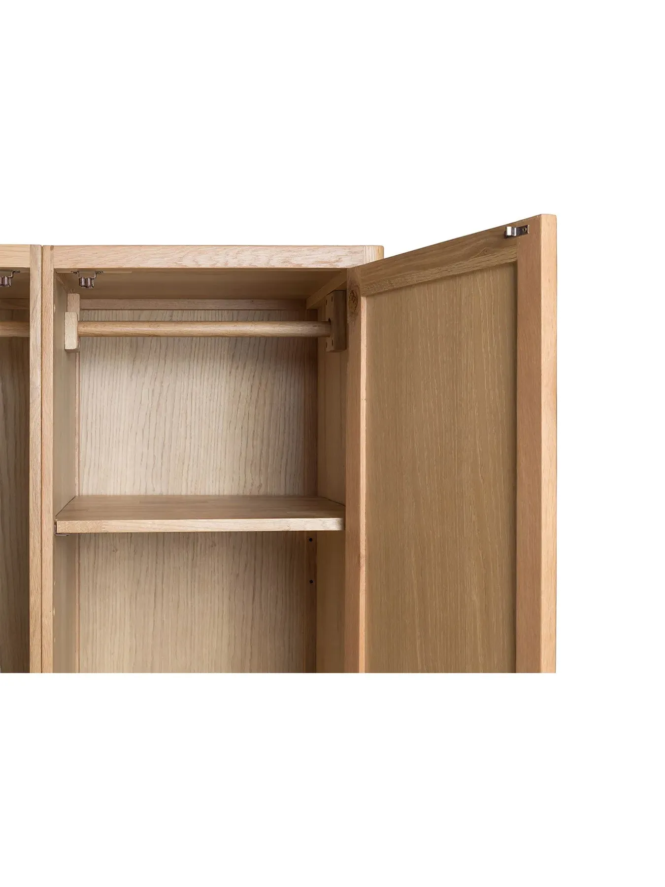 Double Wardrobe - Brown, Oak