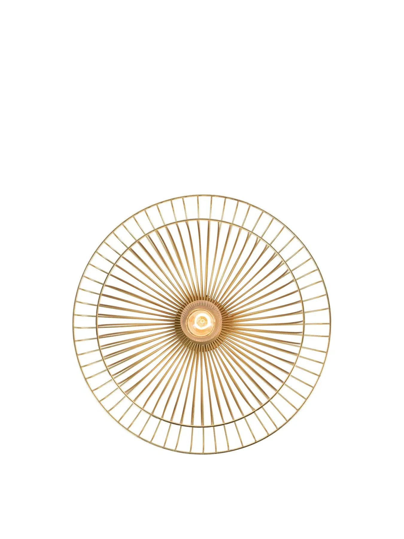 Flush Surface Light Wire Frame - Gold, Brass