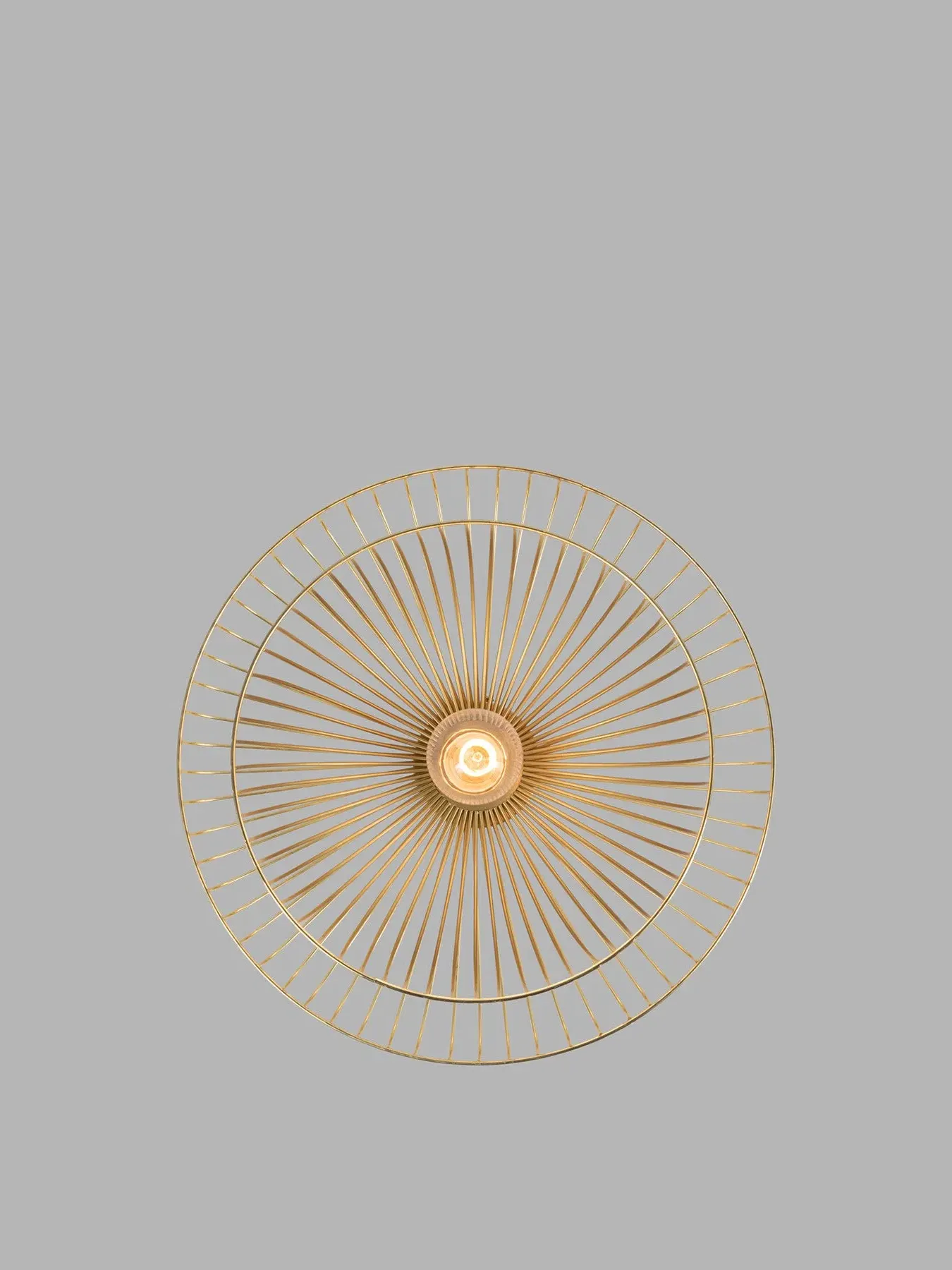 Flush Surface Light Wire Frame - Gold, Brass