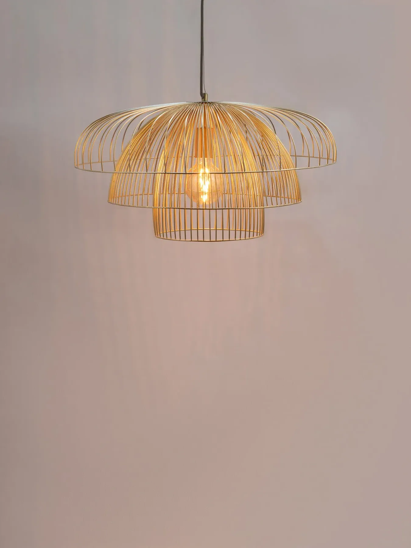 Flush Surface Light Wire Frame - Gold, Brass