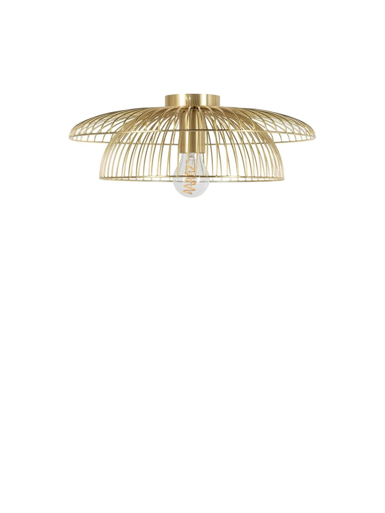 Flush Surface Light Wire Frame - Gold, Brass image