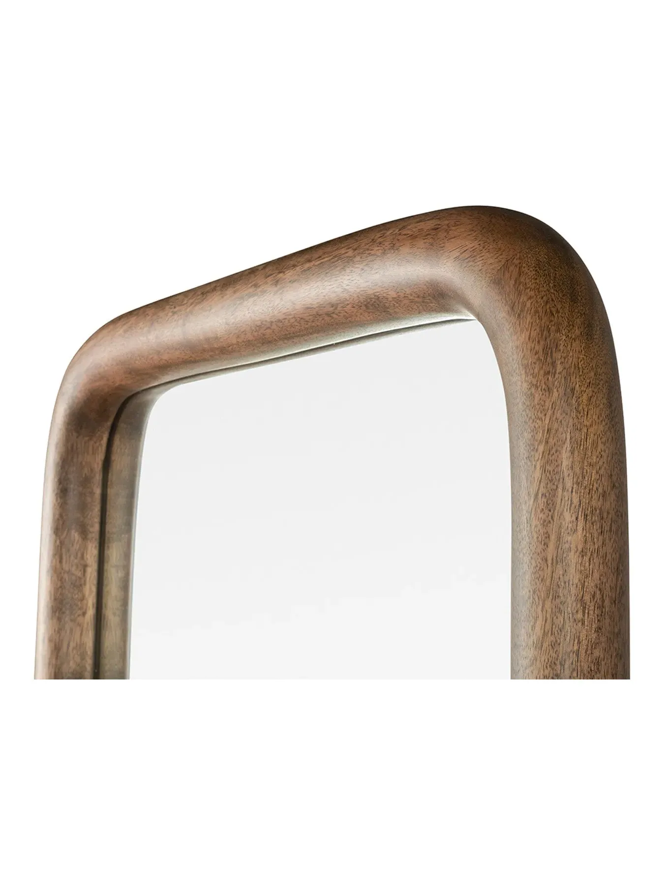 Full Length Wooden Mirror - Dark Wood, Mango Wood