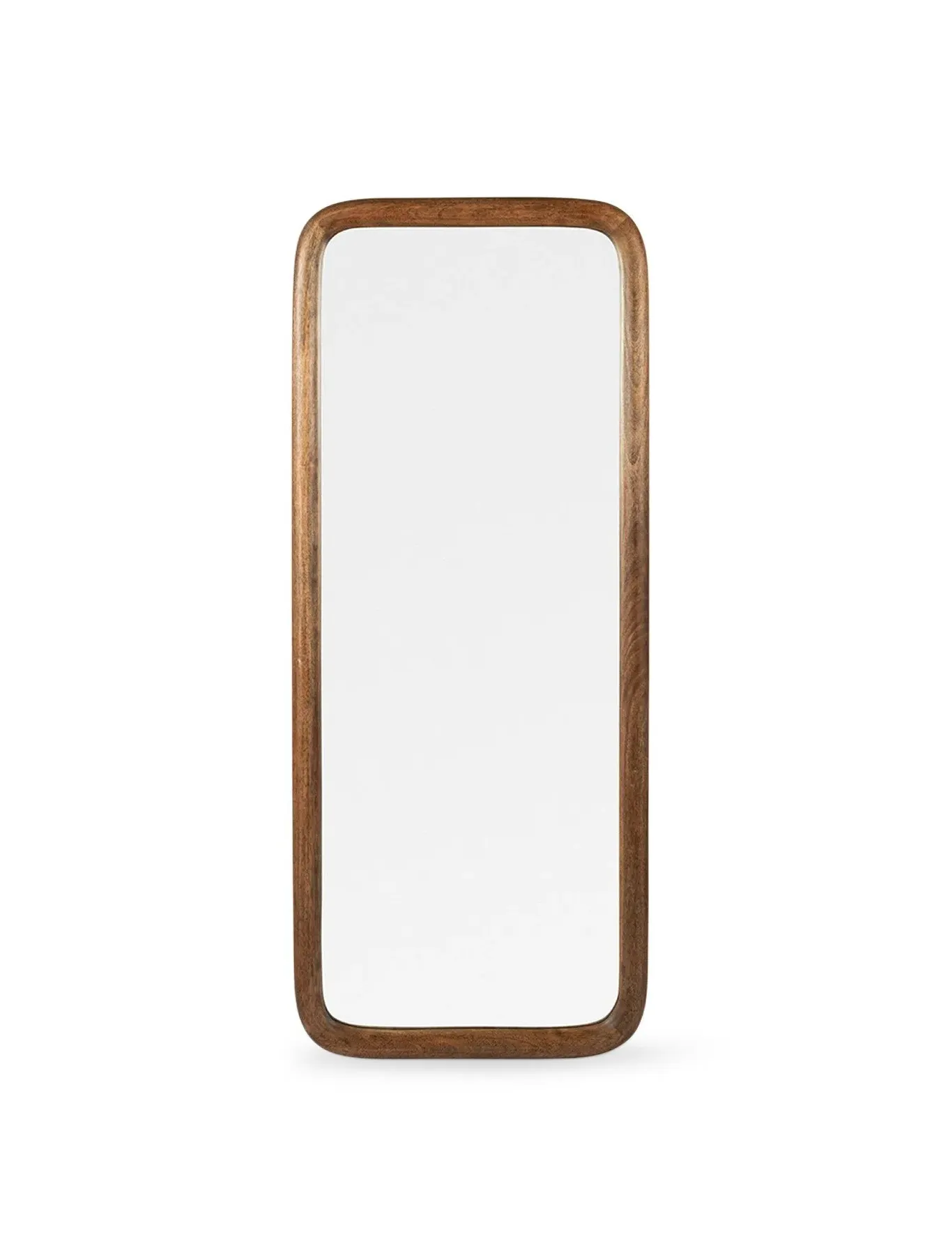 Full Length Wooden Mirror - Dark Wood, Mango Wood image