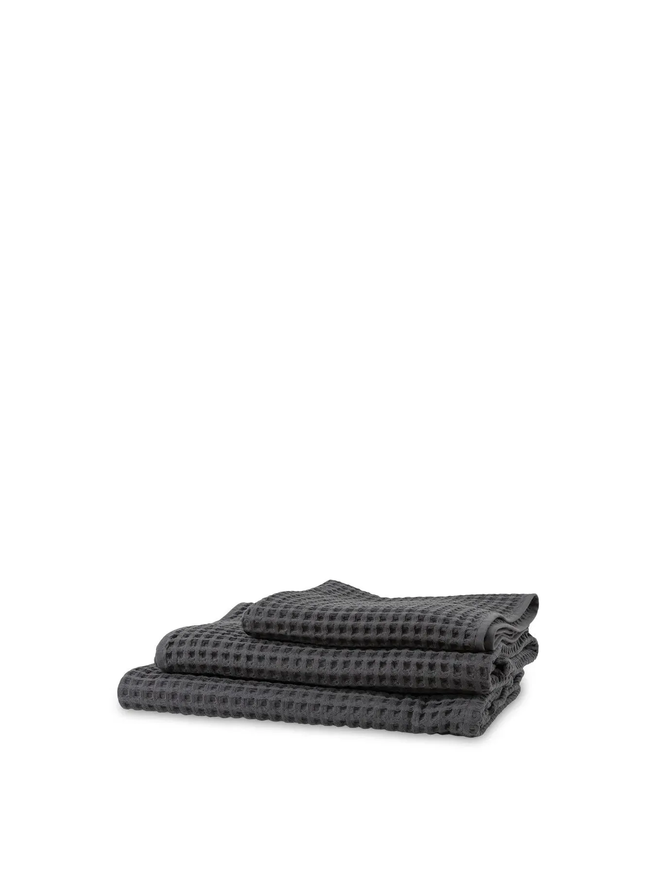 Hand Towel Waffle Weave - Grey, Cotton image