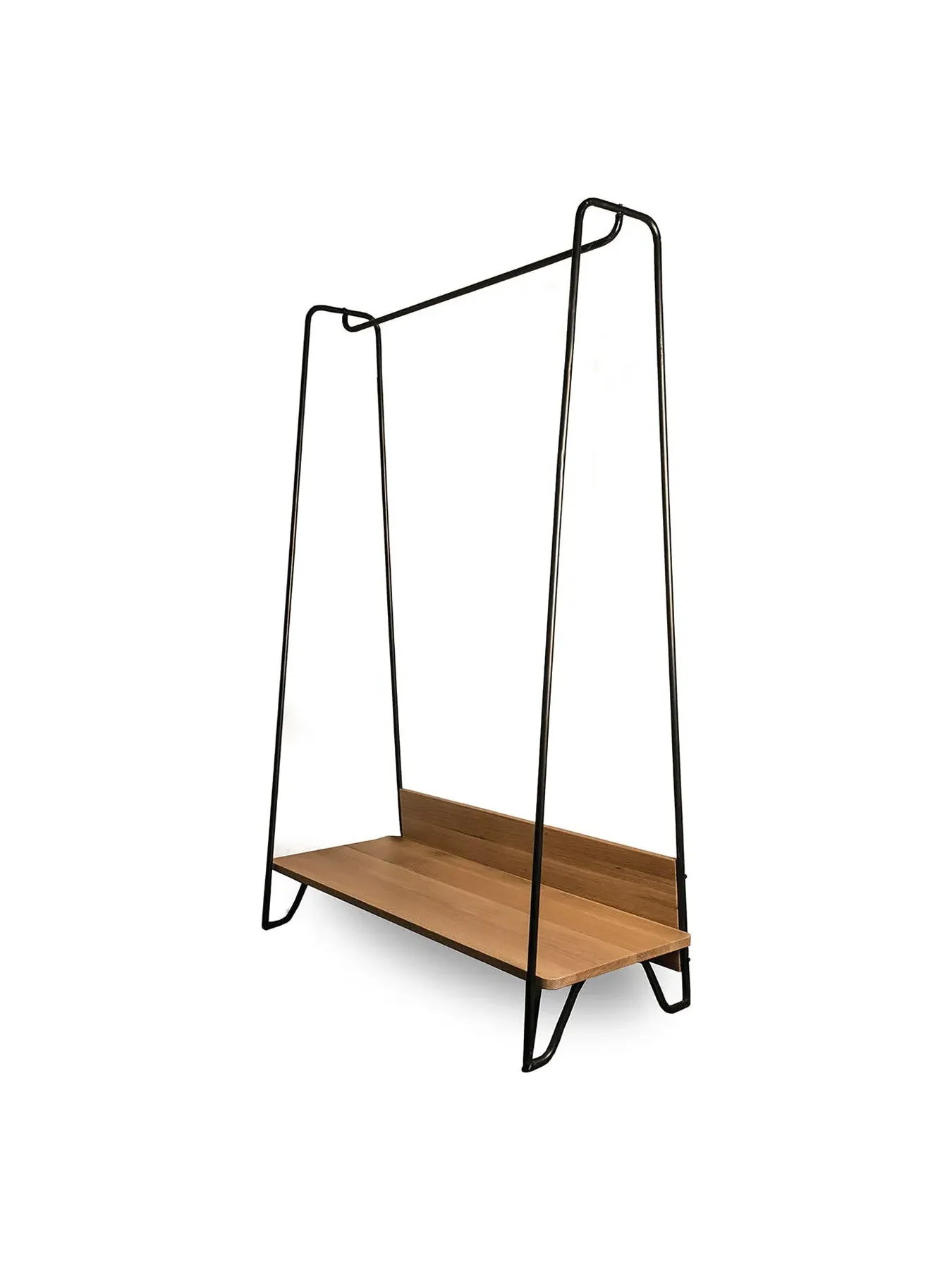 Hanging Rail with Storage - Brown, Oak