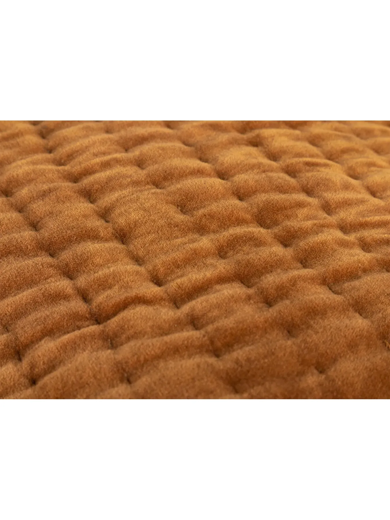 Kantha Bedspread - Brown, Cotton Velvet