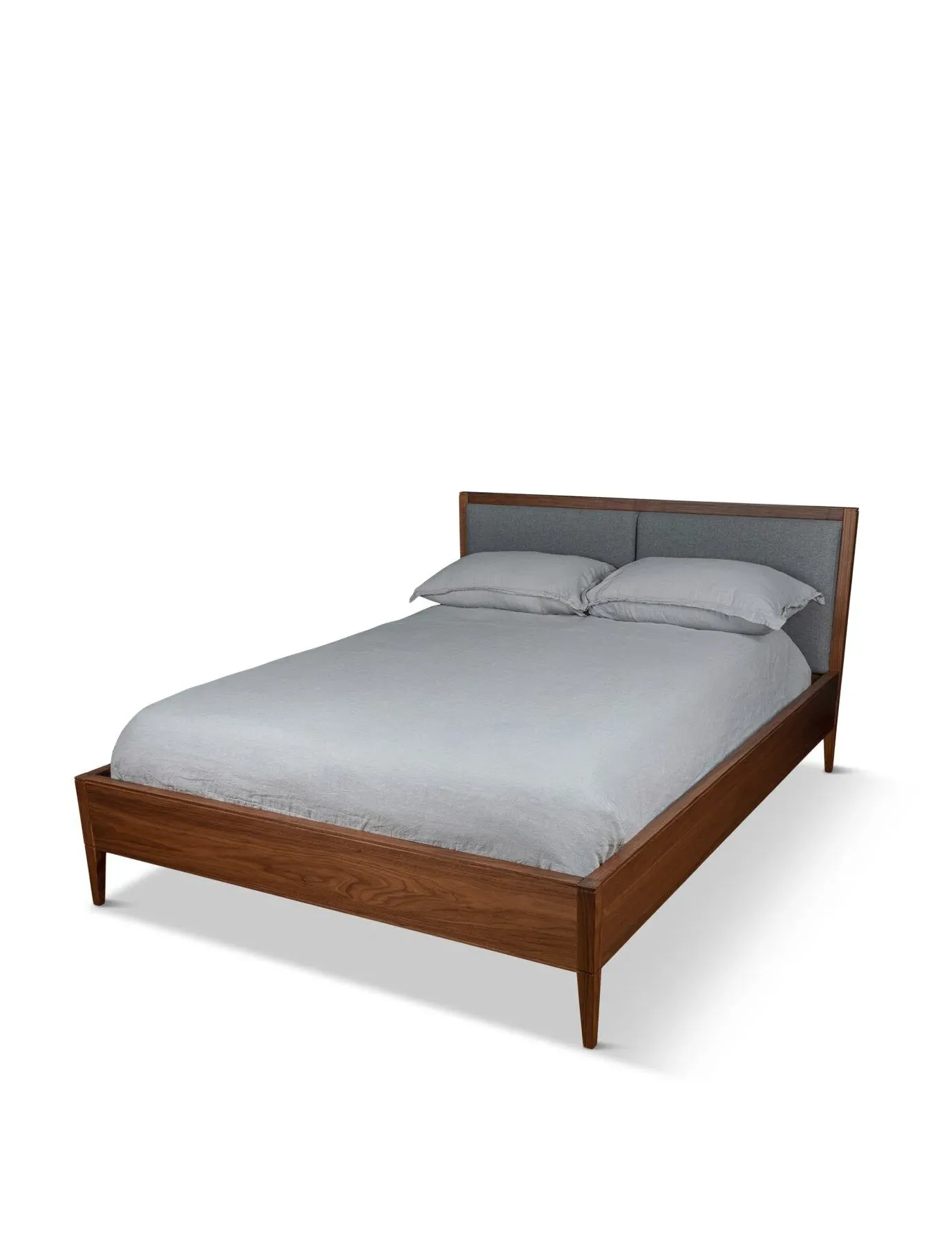 King Size Bed Frame - Grey, Walnut image