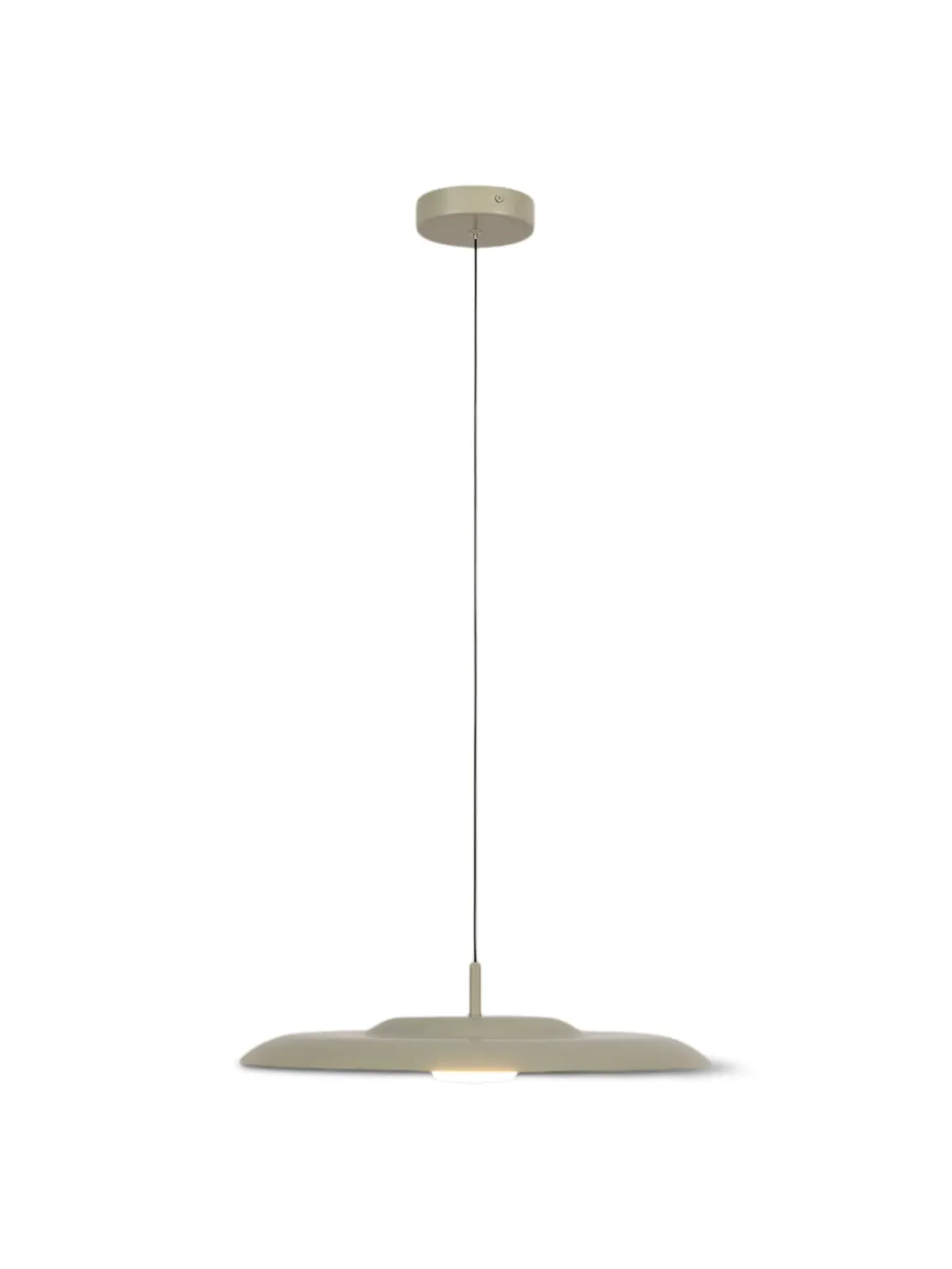 Large LED Metal Pendant Light - Natural image
