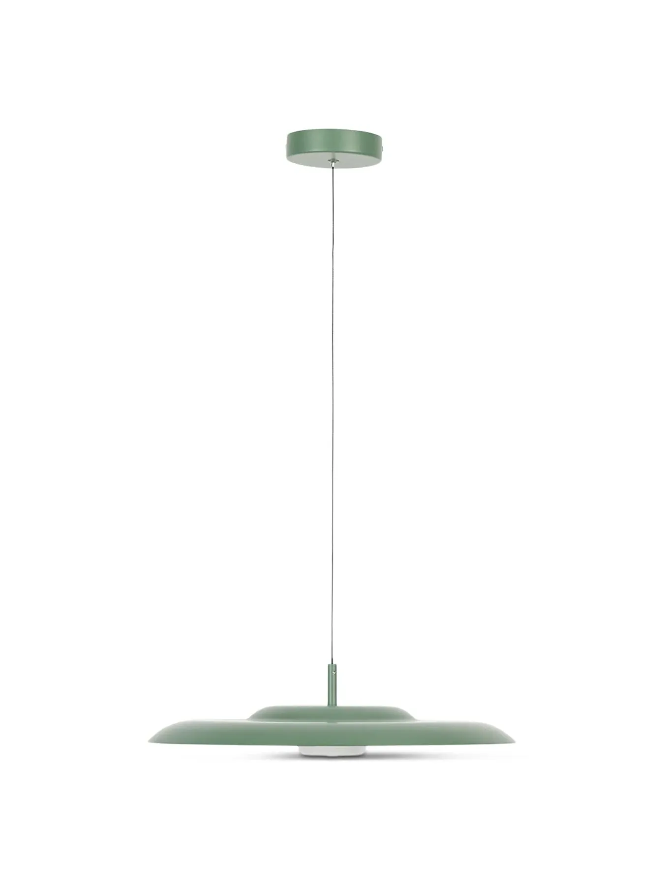 Large LED Metal Pendant Light - Sage image