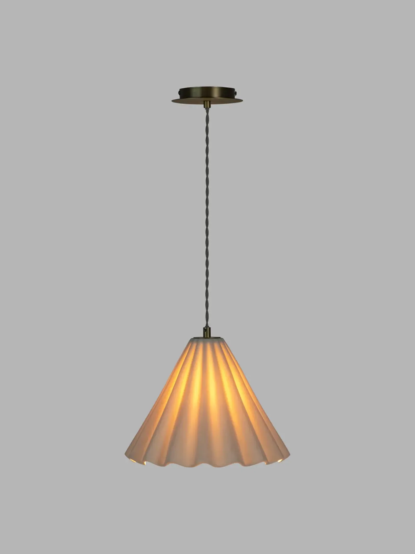 Large Pendant Light - White, Porcelain